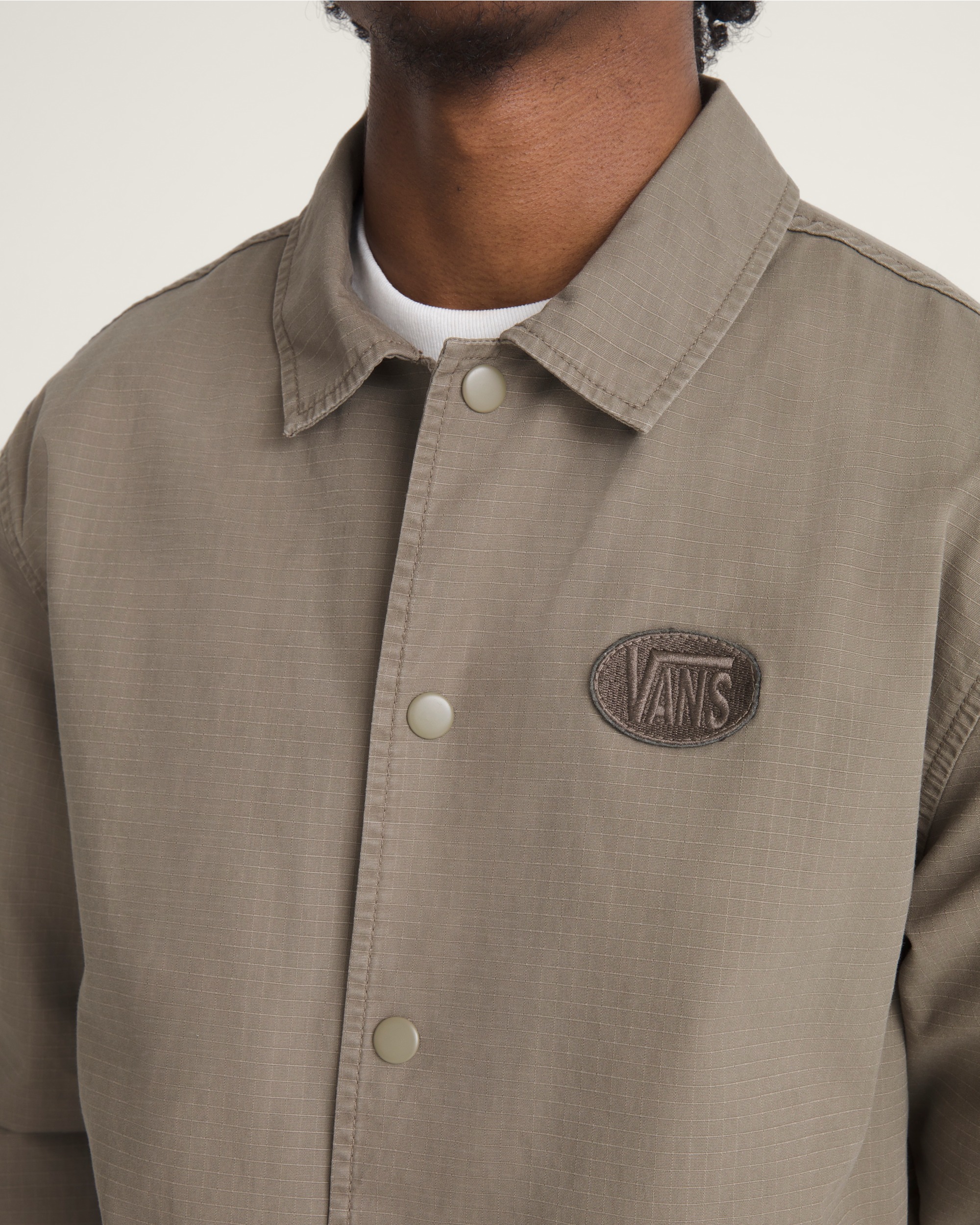 Torrey Coaches Ripstop Jacket VANS Bungee Cord Brown ALT5