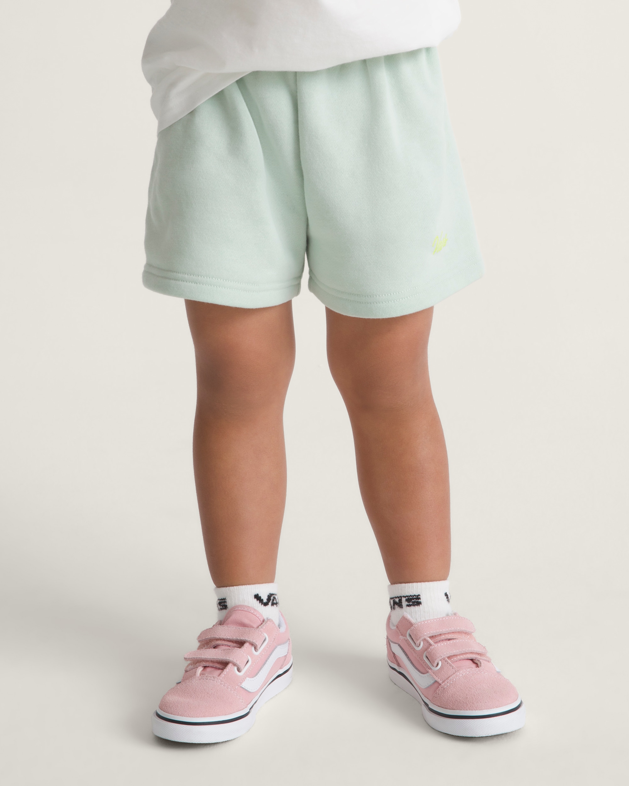 Little Kids Script Logo Sweatshort VANS Dusty Mint Green ALT2