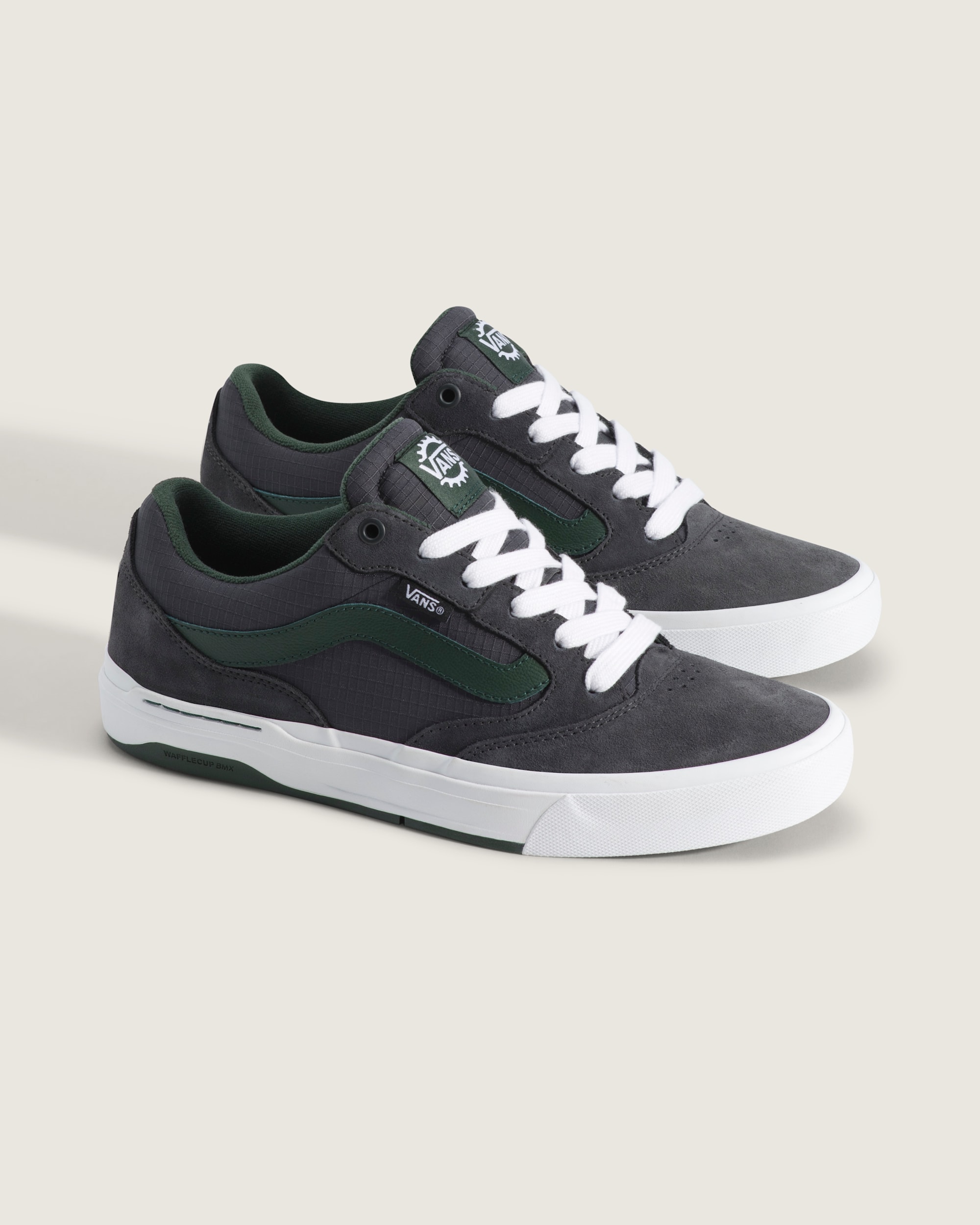 BMX Proof Wafflecup Shoe VANS Charcoal Grey  Green  White ALT1