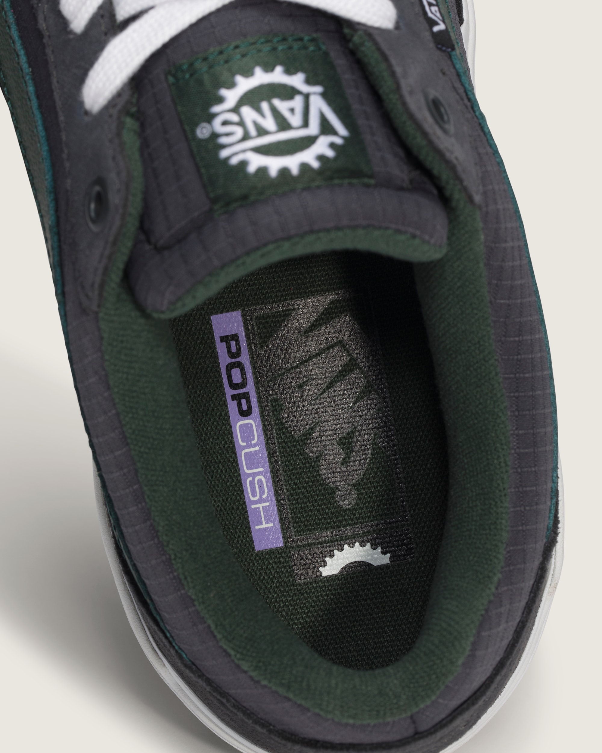 BMX Proof Wafflecup Shoe VANS Charcoal Grey  Green  White ALT4