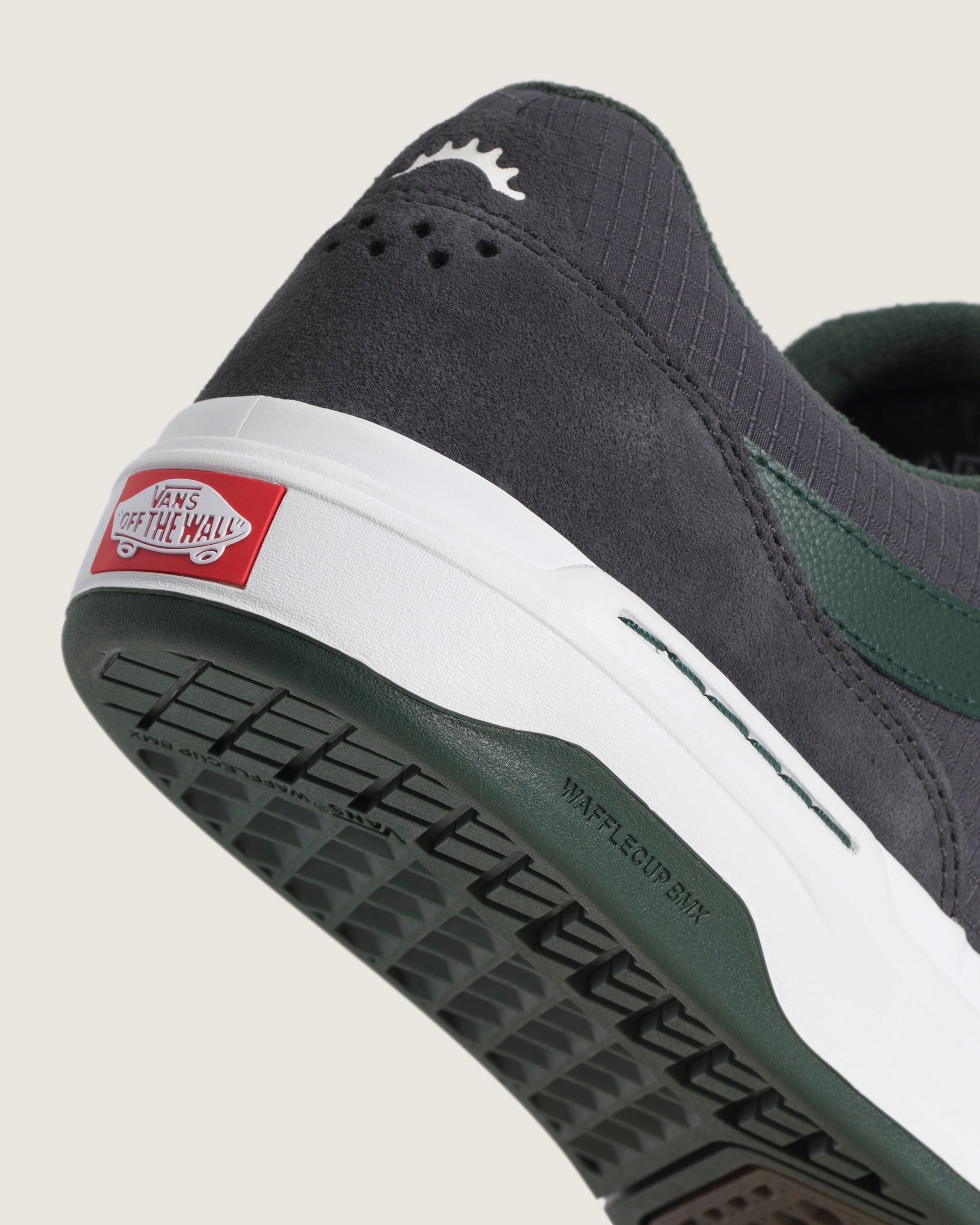 BMX Proof Wafflecup Shoe VANS Charcoal Grey  Green  White ALT6