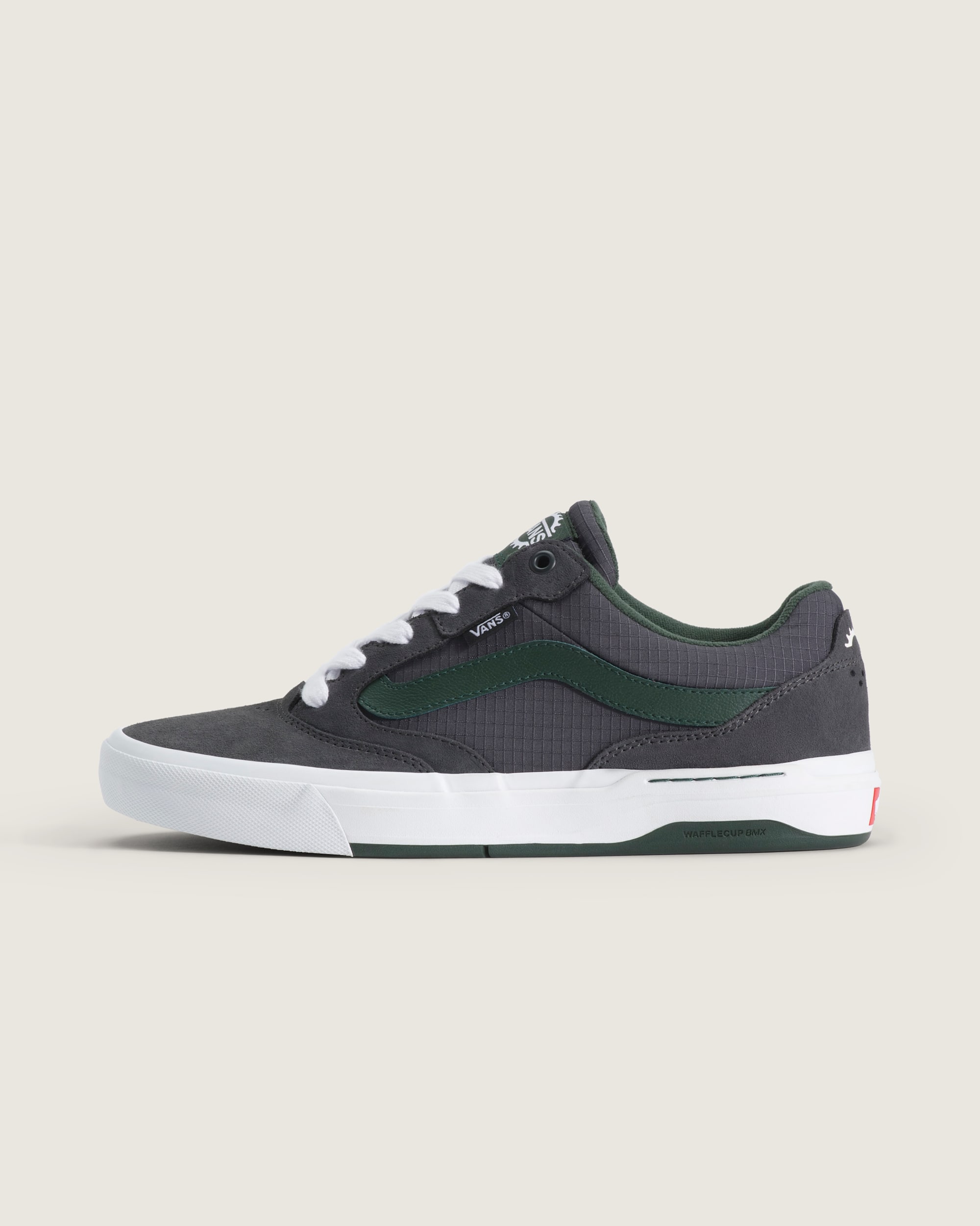 BMX Proof Wafflecup Shoe VANS Charcoal Grey  Green  White HERO