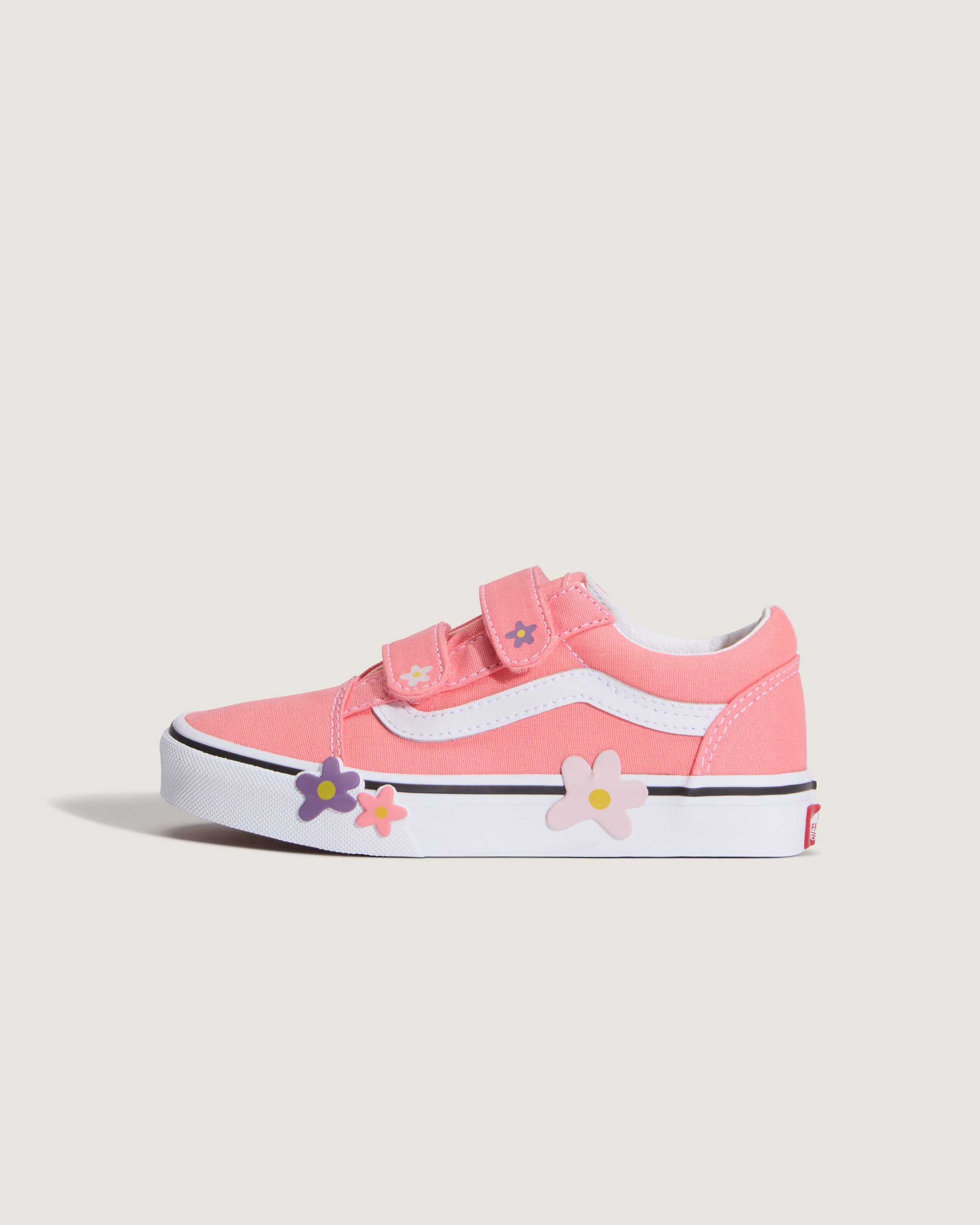 Little Kids Old Skool V Shoe VANS Sunset Blush Pink HERO