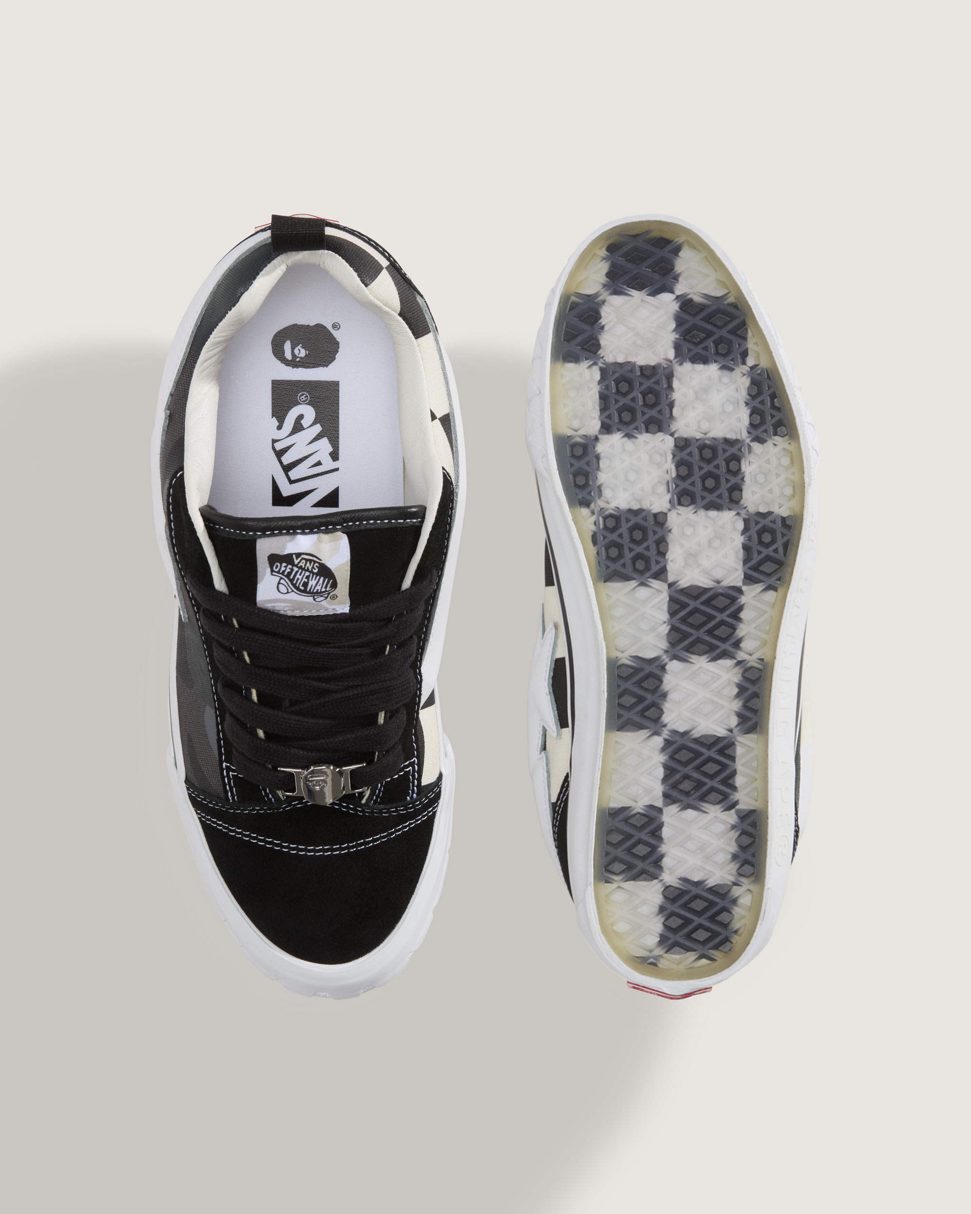 Vans x BAPE Premium Knu Skool VANS Camo Black ALT2