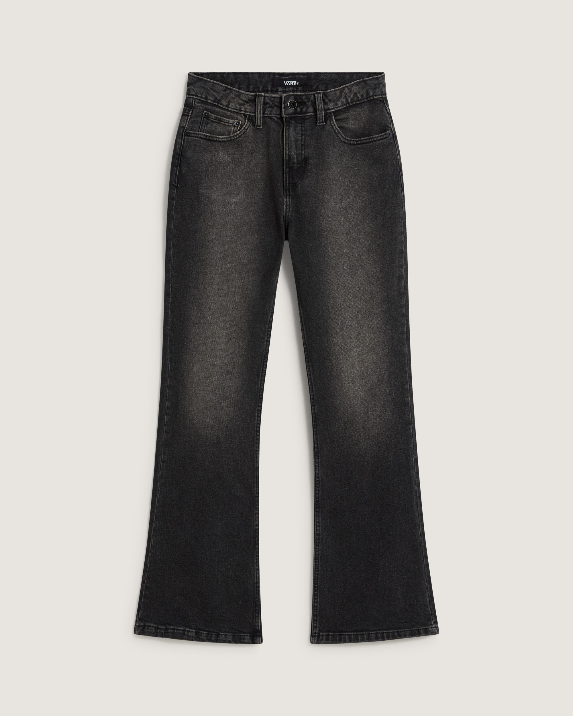 Check5 Low Rise Boot Cut Pants VANS Washed Black HERO