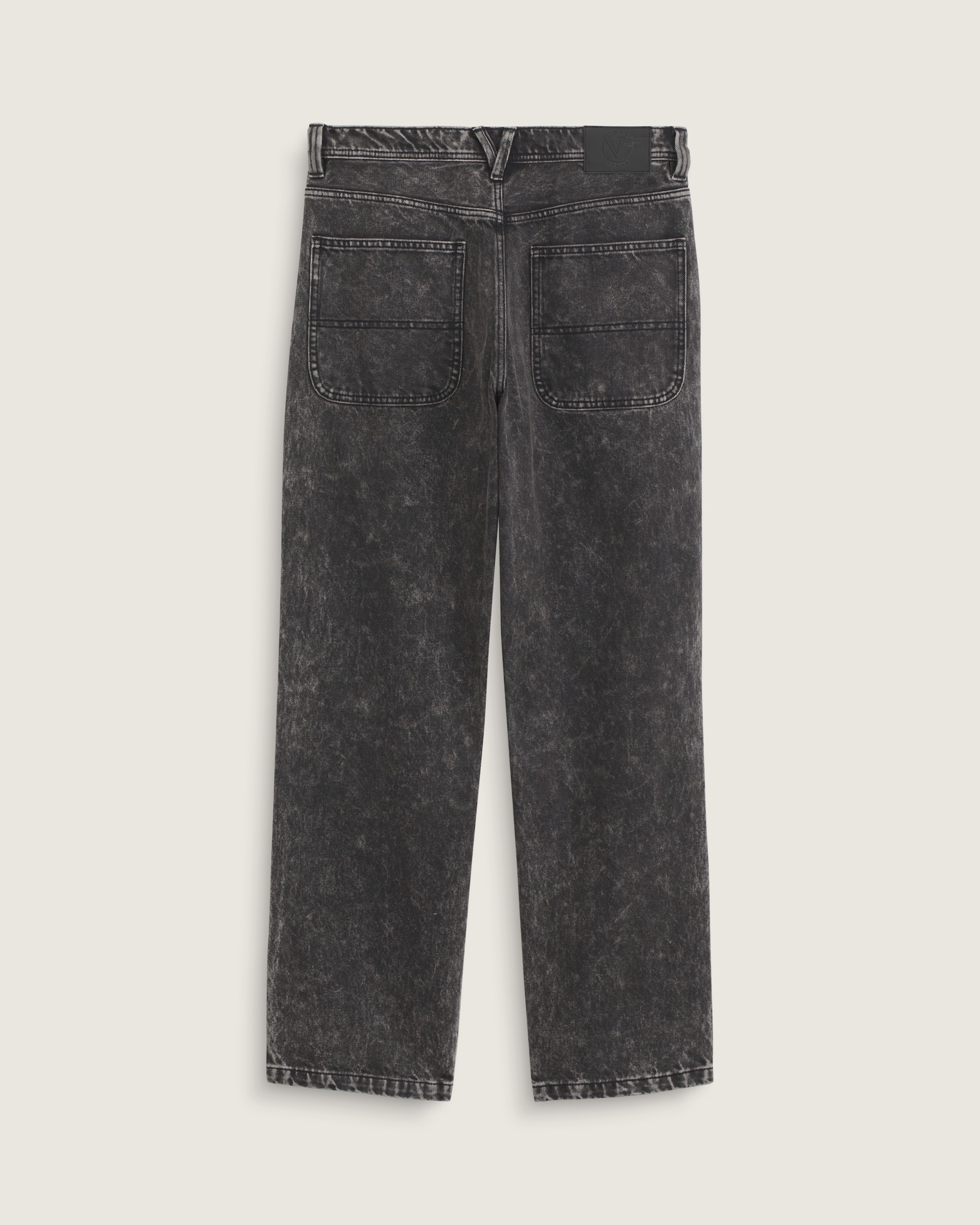 Vans X Rowan Double Knee Denim Pants VANS Stonewash Black ALT1
