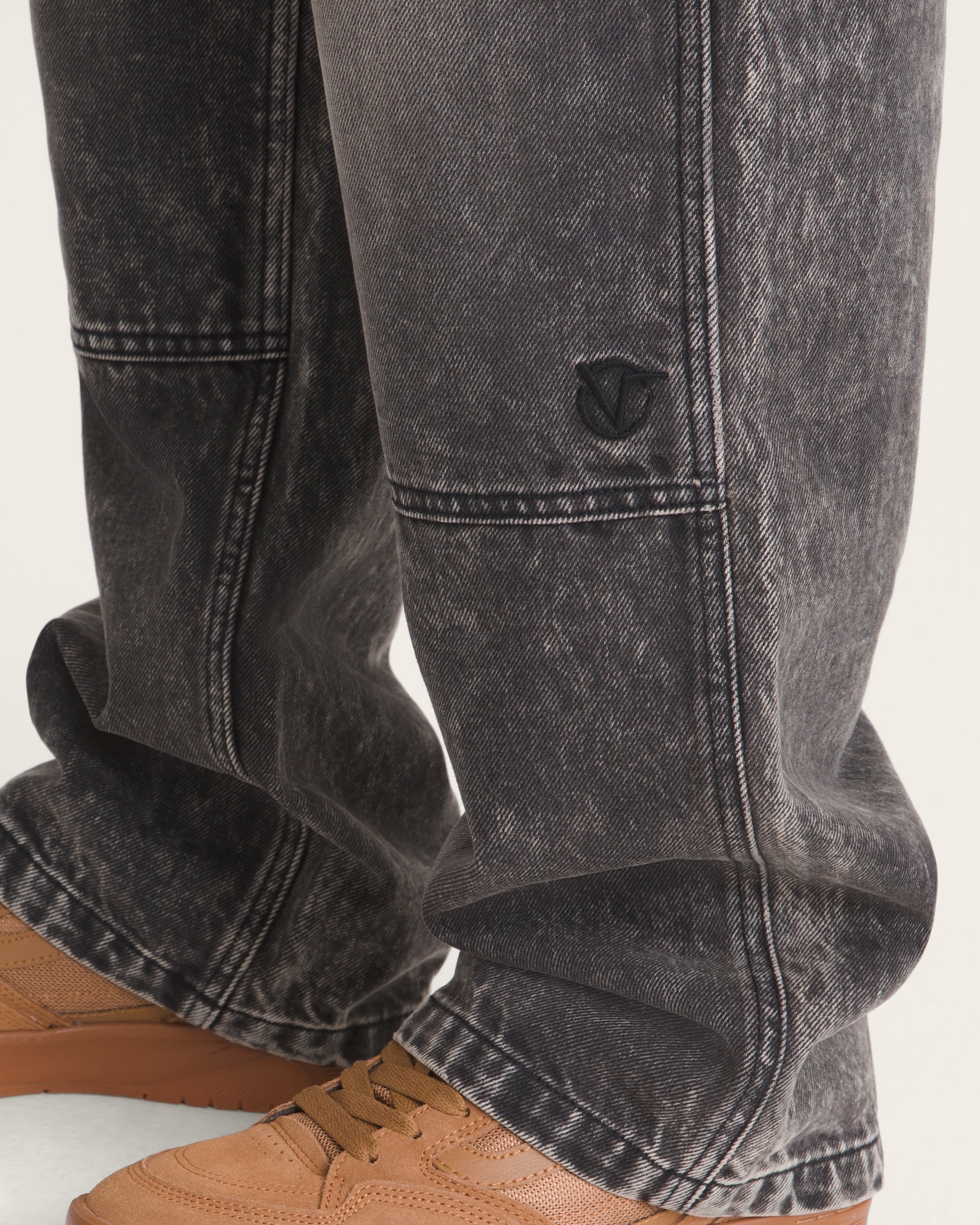 Vans X Rowan Double Knee Denim Pants VANS Stonewash Black ALT6