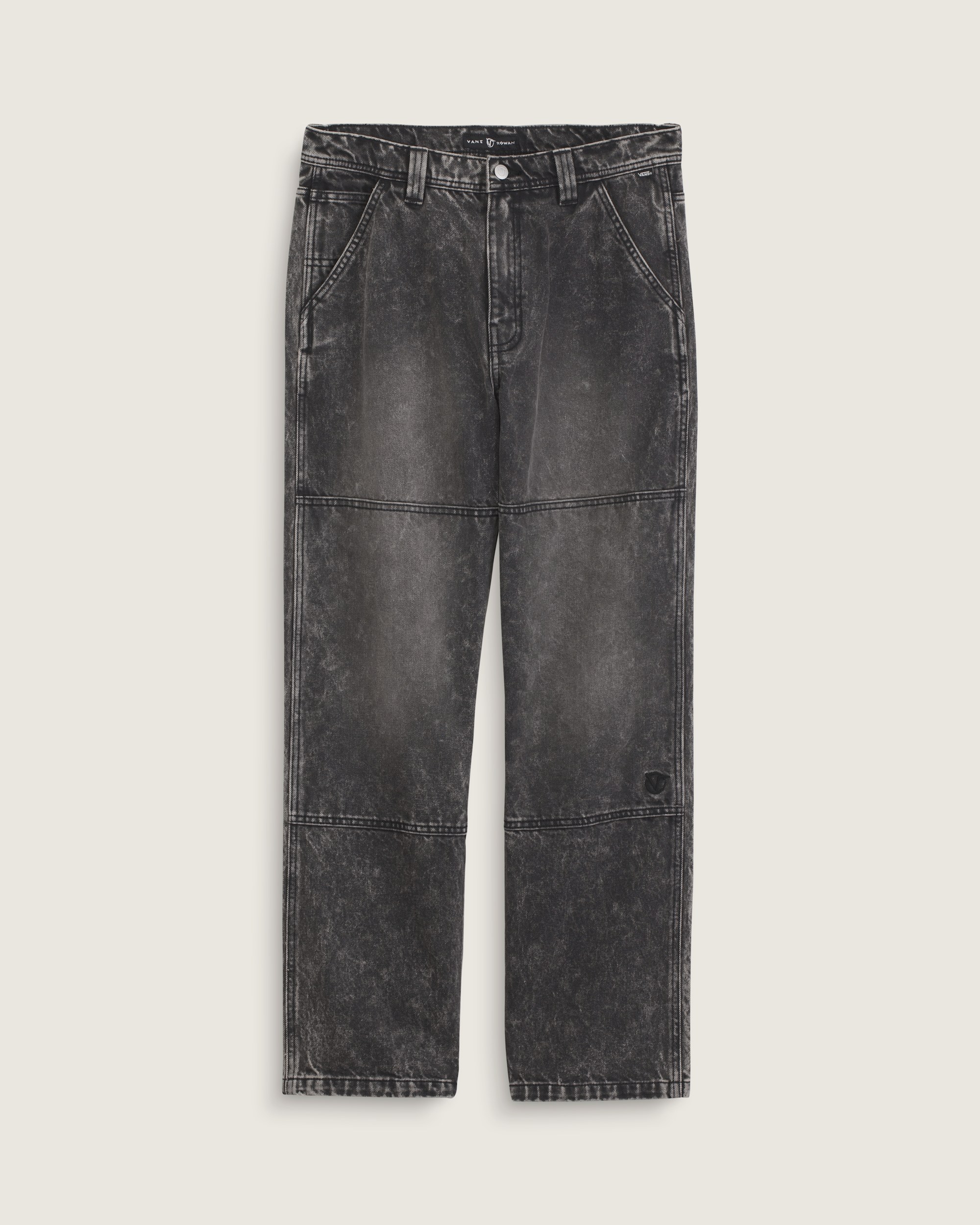 Vans X Rowan Double Knee Denim Pants VANS Stonewash Black HERO