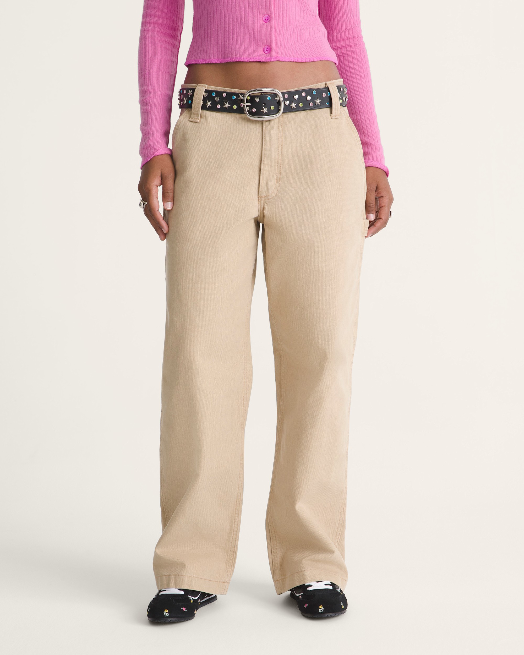 Chore Mid Rise Straight Pants VANS Incense Brown ALT2