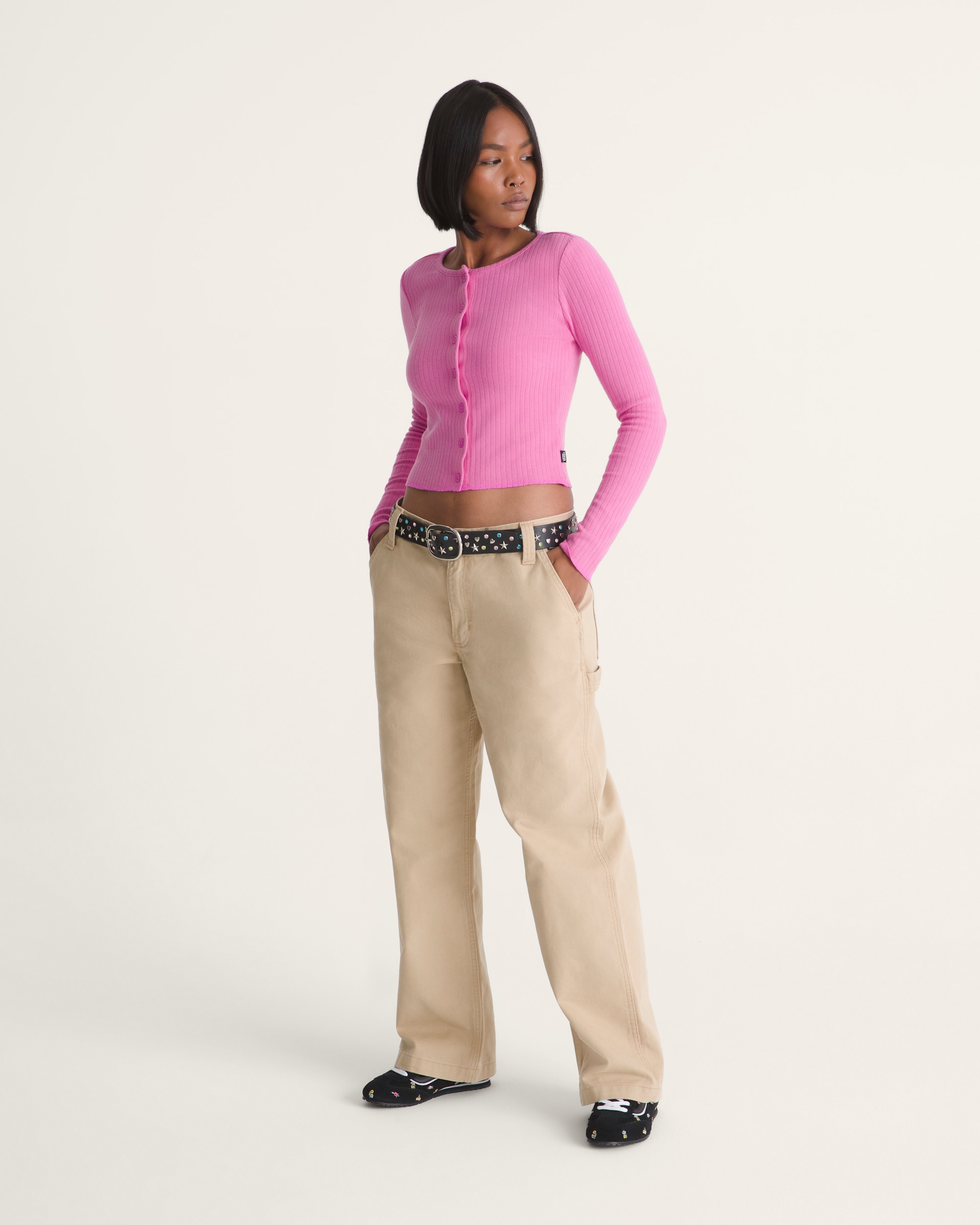 Chore Mid Rise Straight Pants VANS Incense Brown ALT3
