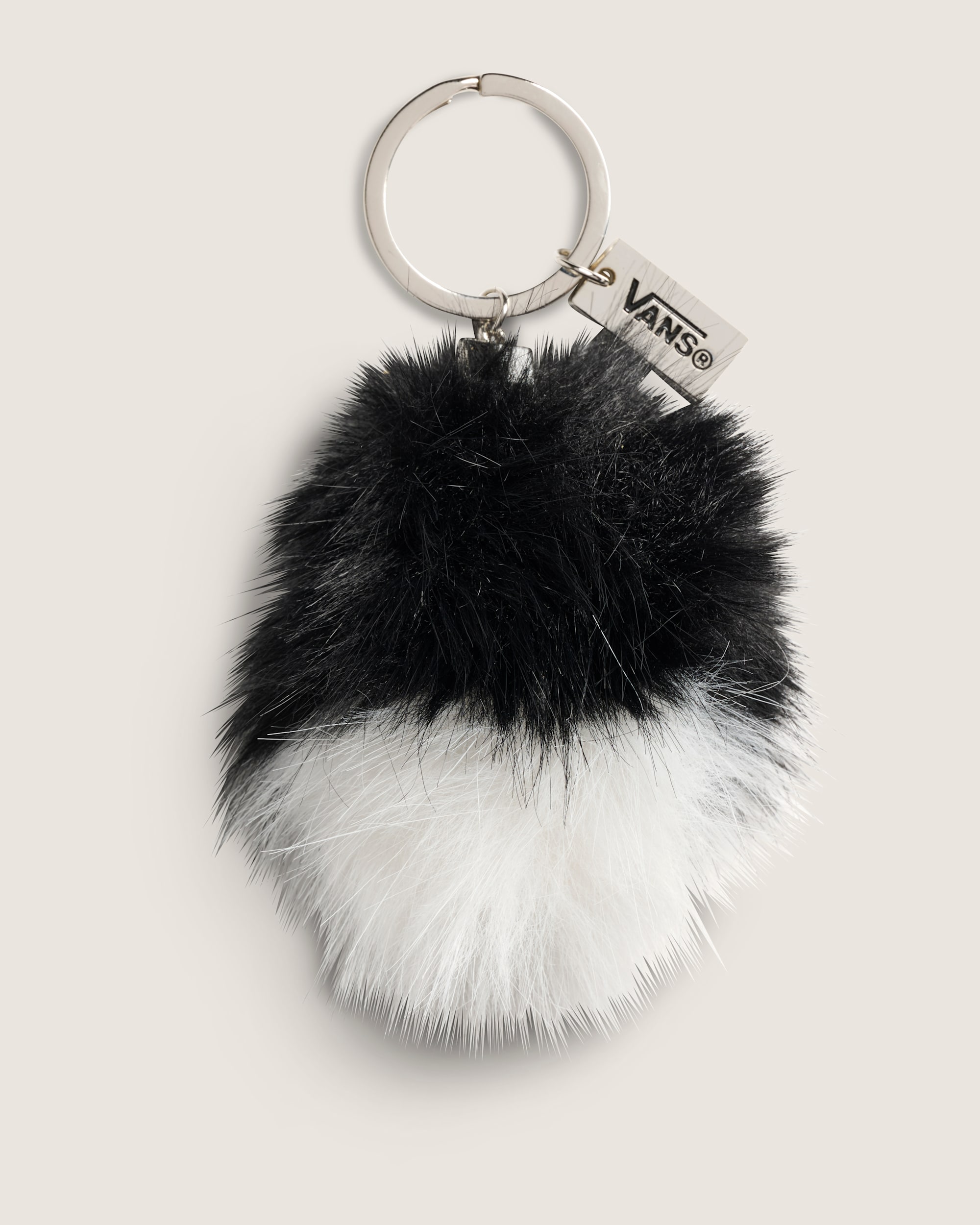 Waffle Shop Checkerboard Puff Keychain VANS Black  White HERO