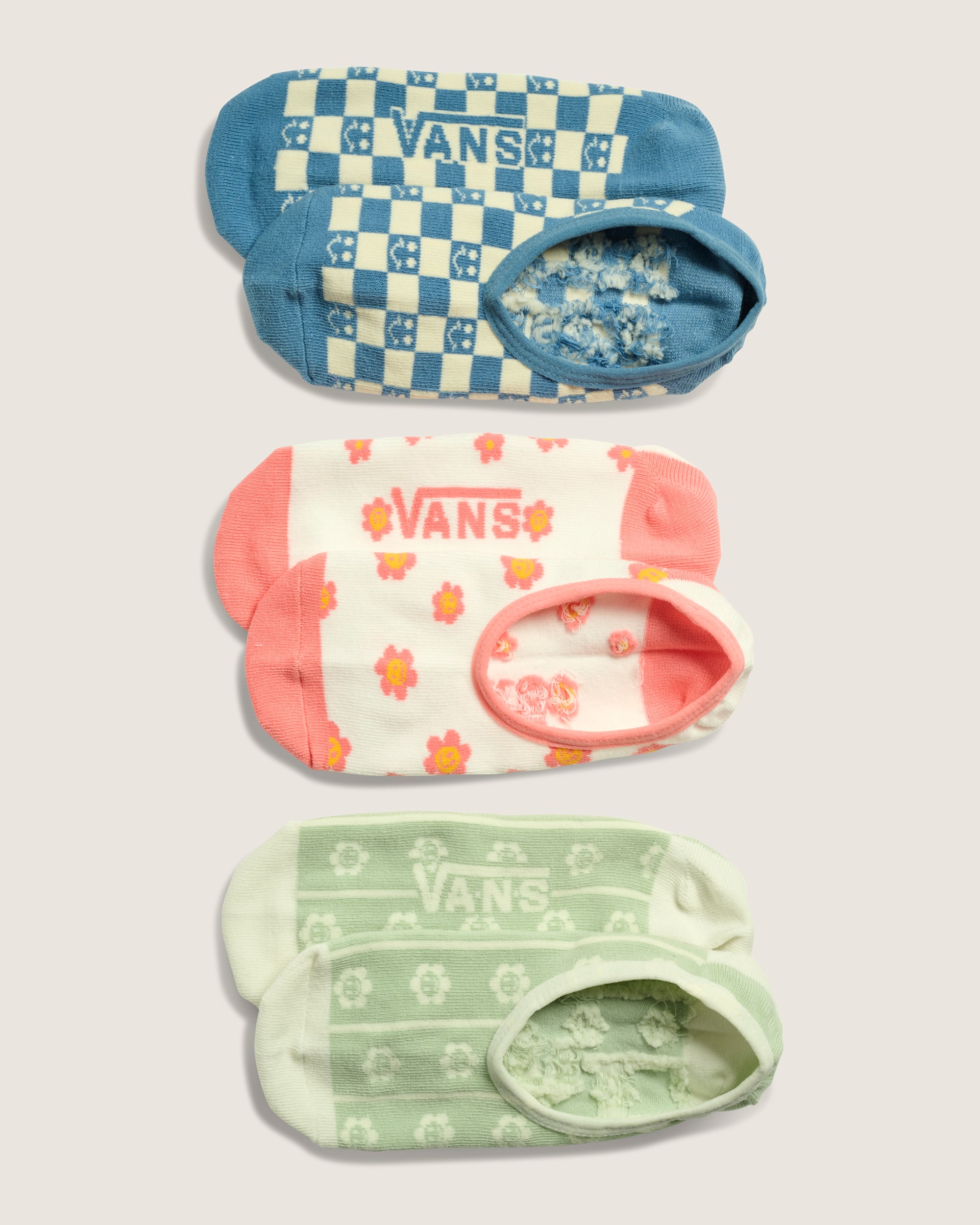 Bloomin Smiles Canoodle Socks VANS Sunset Blush Orange  Blue HERO