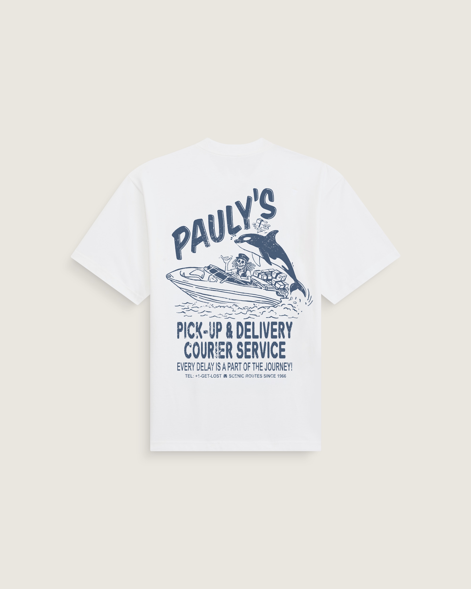 Paulys Delivery TShirt VANS White HERO