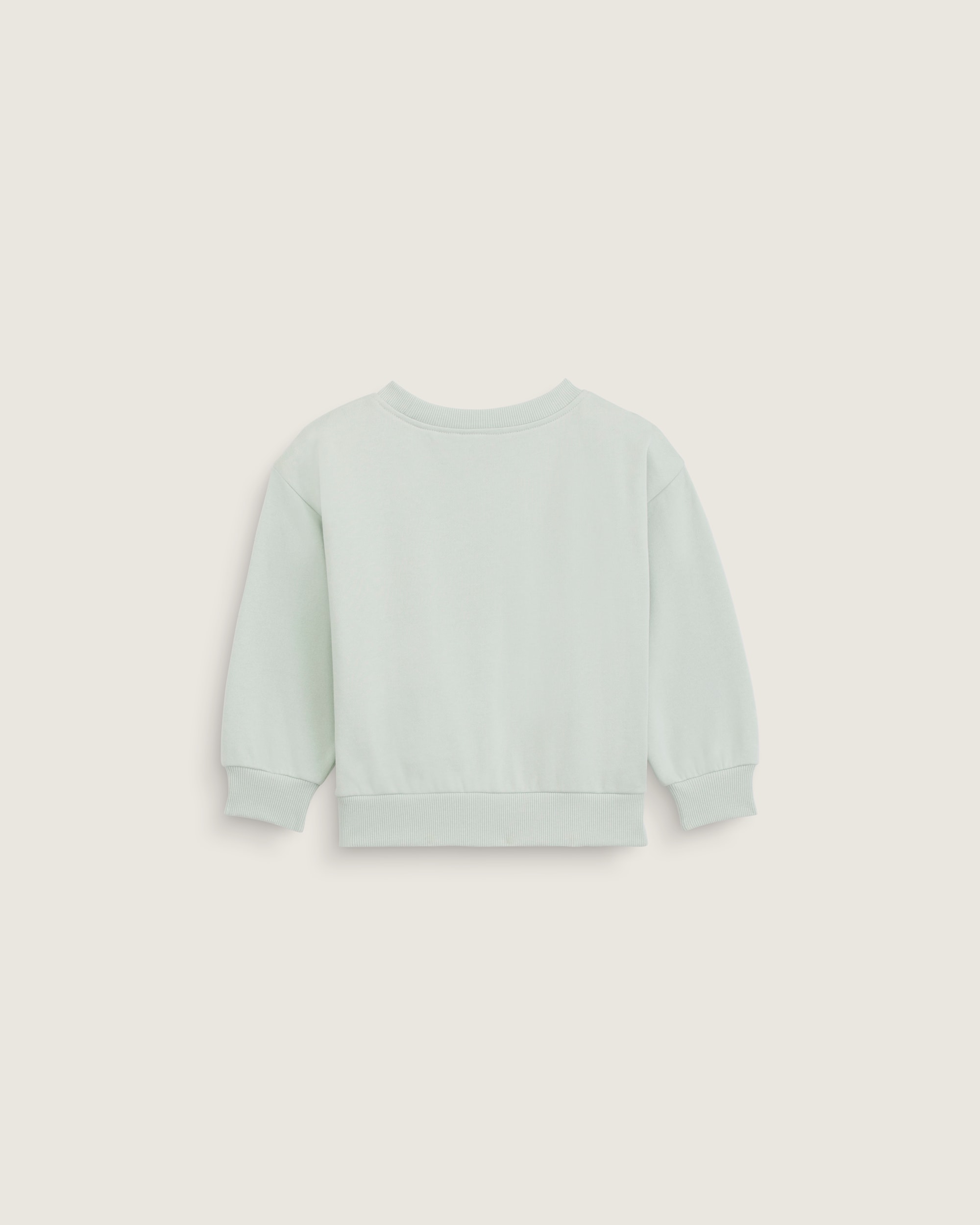 Little Kids Script Logo Crew Pullover VANS Dusty Mint Green ALT1
