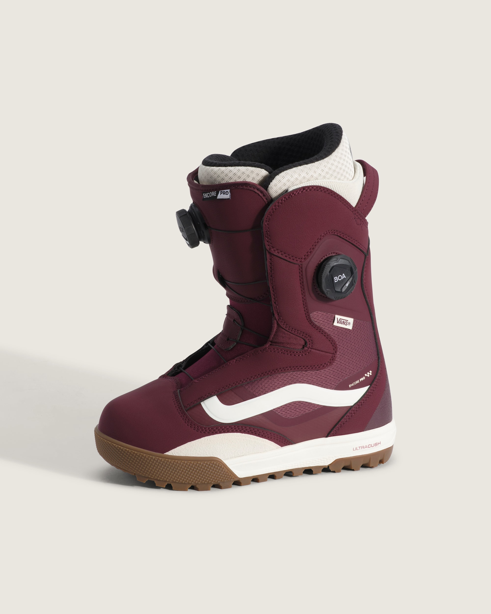 Womens Encore Pro 20 Snowboard Boot VANS Port Royale Red HERO