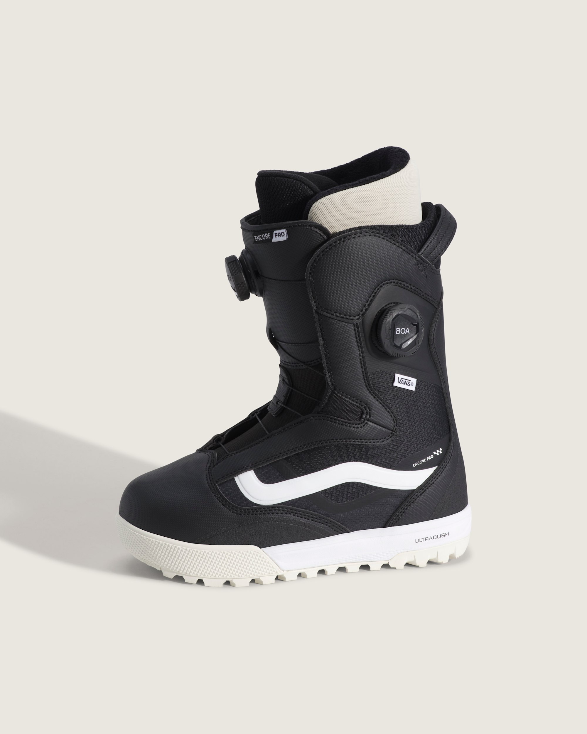 Womens Encore Pro 20 Snowboard Boot VANS Black  White HERO