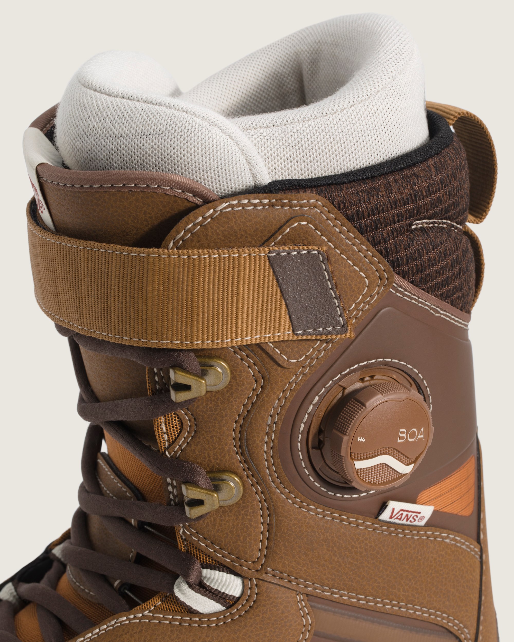 Womens Luna Pro 20 Snowboard Boot VANS Glazed Ginger Brown  Gum Brown ALT7