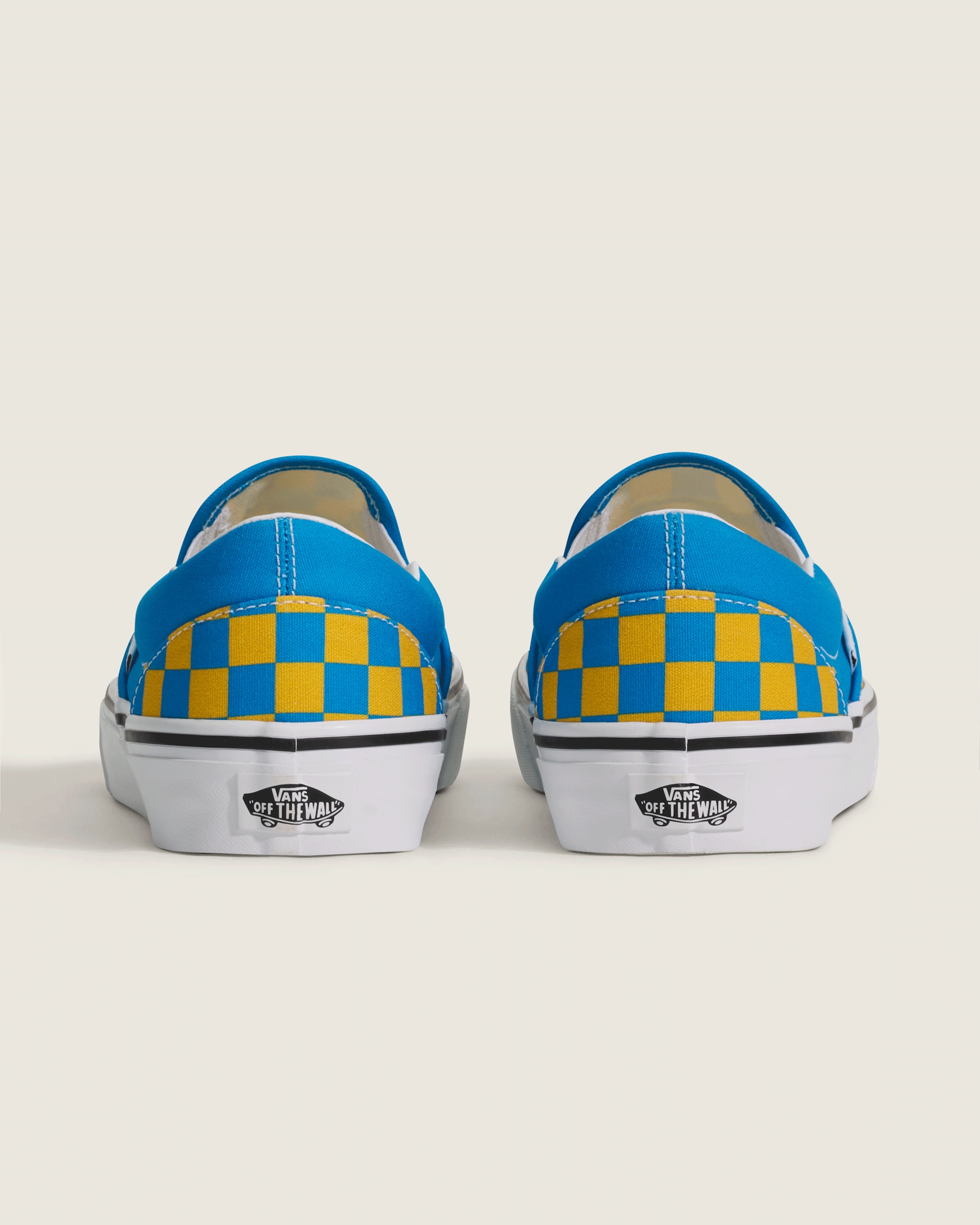 Game Day Classic SlipOn Checkerboard Shoe VANS Checkerboard Blue  Yellow ALT3