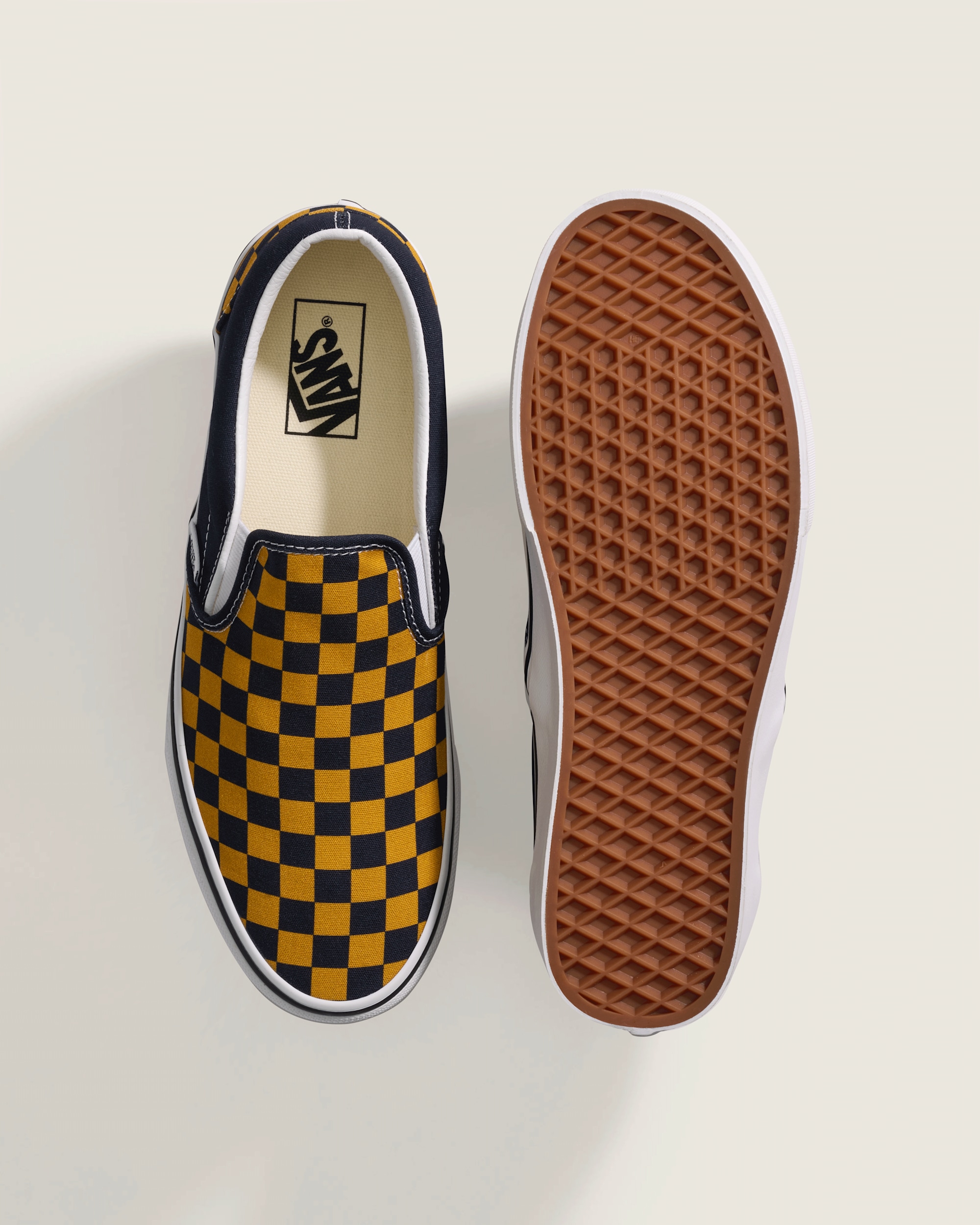 Game Day Classic Slip-On Checkerboard Shoe in Checkerboard Navy