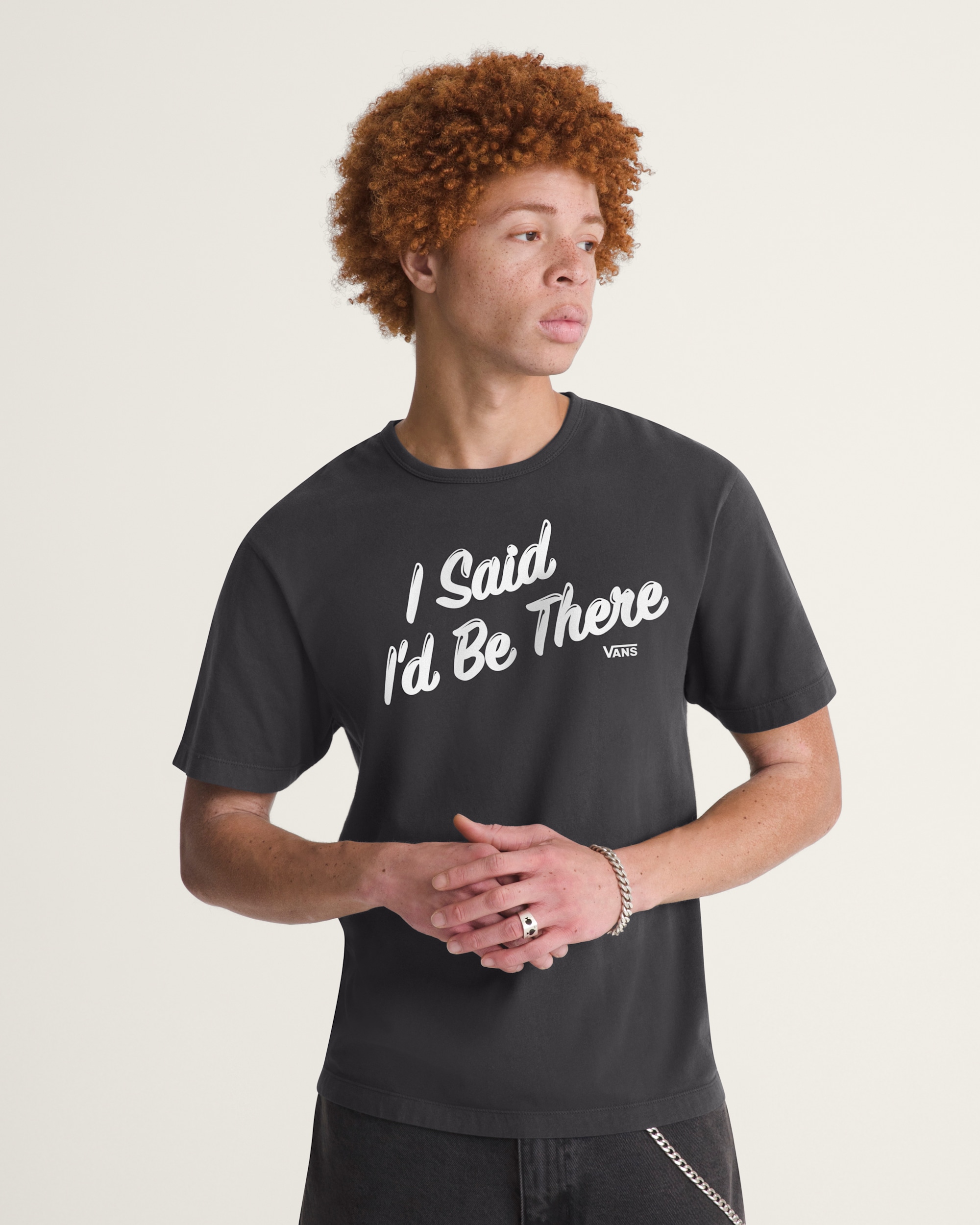I Said Id Be There TShirt VANS Faded Black ALT2