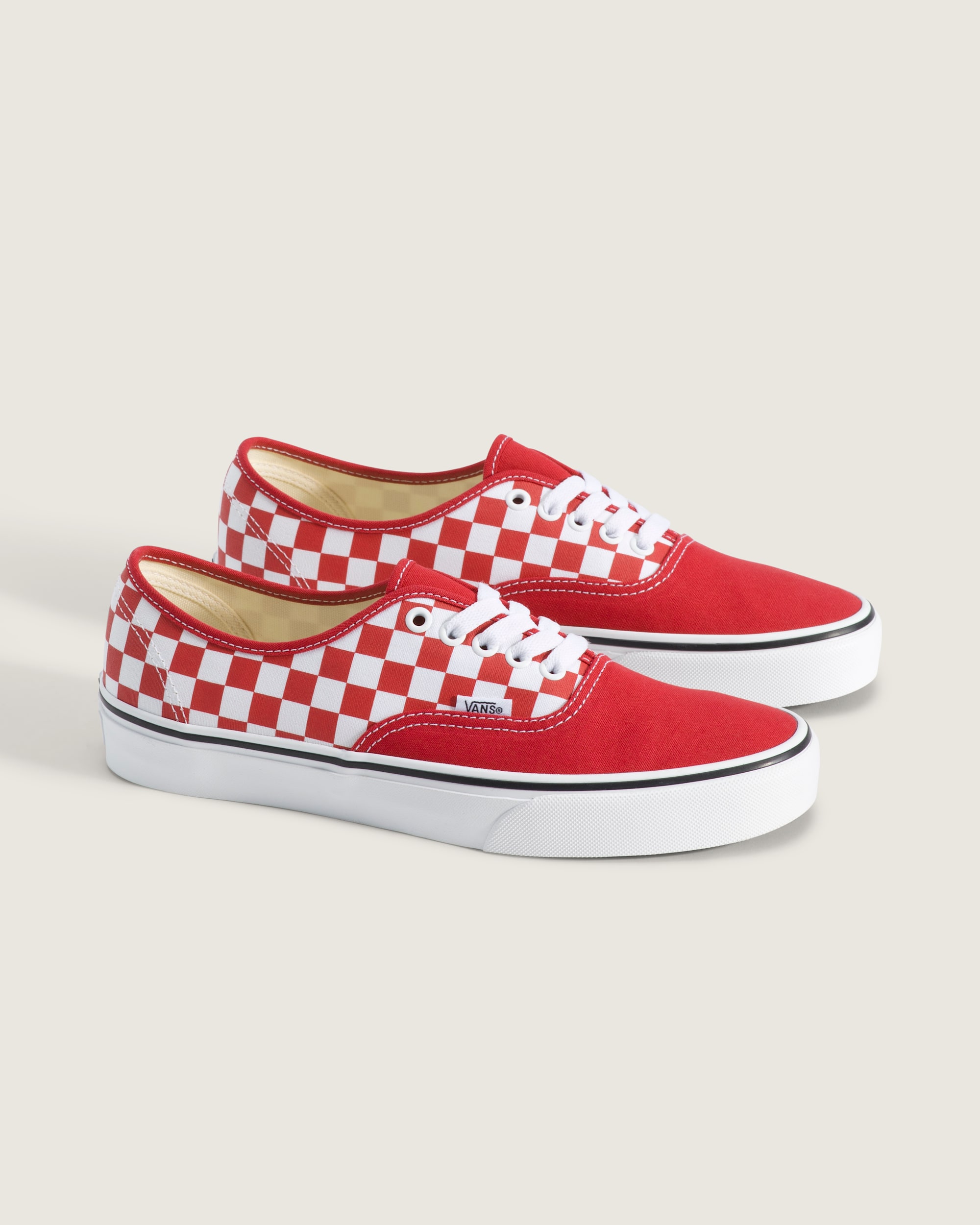 Authentic Shoe VANS Checkerboard Crimson Red  True White ALT1
