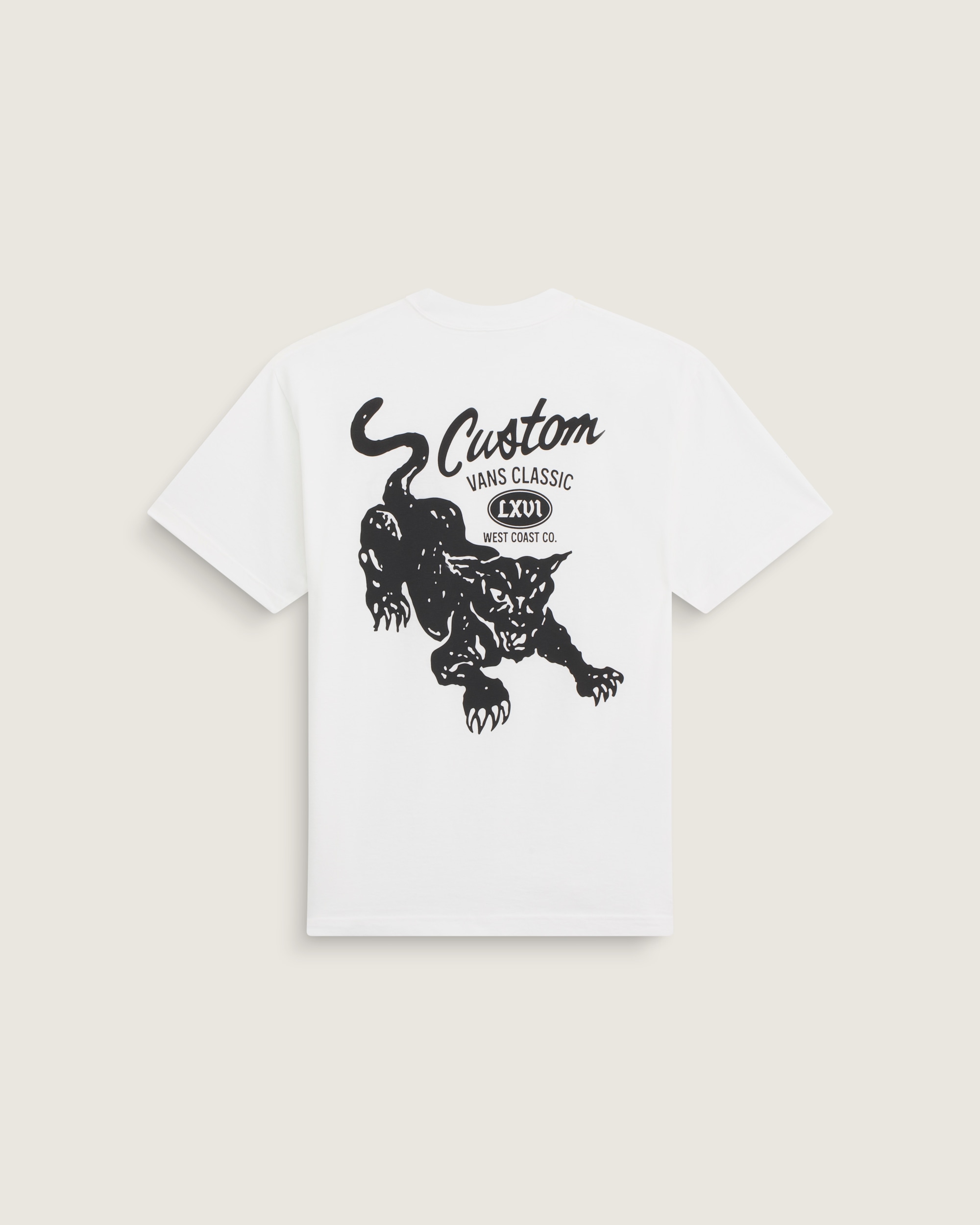 Custom Cat TShirt VANS White HERO