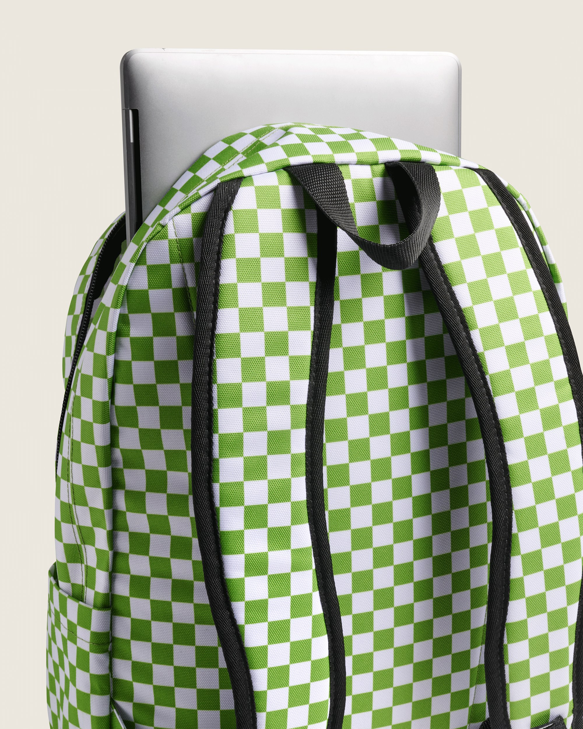 Checkerboard Old Skool Check Backpack VANS Lime Burst Green ALT2