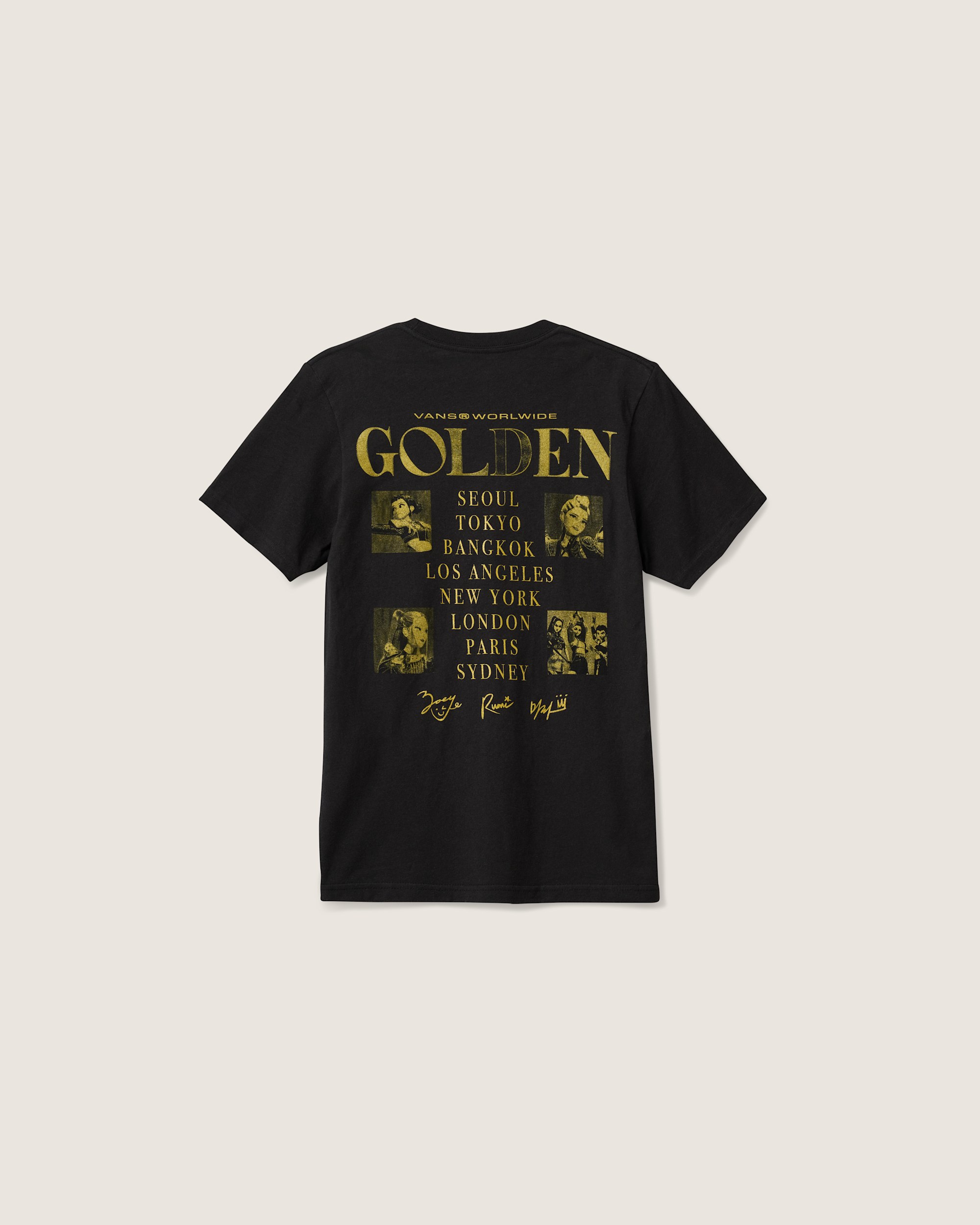 KPop Demon Hunters x Vans Little Kids Takedown Tour TShirt VANS Black ALT1
