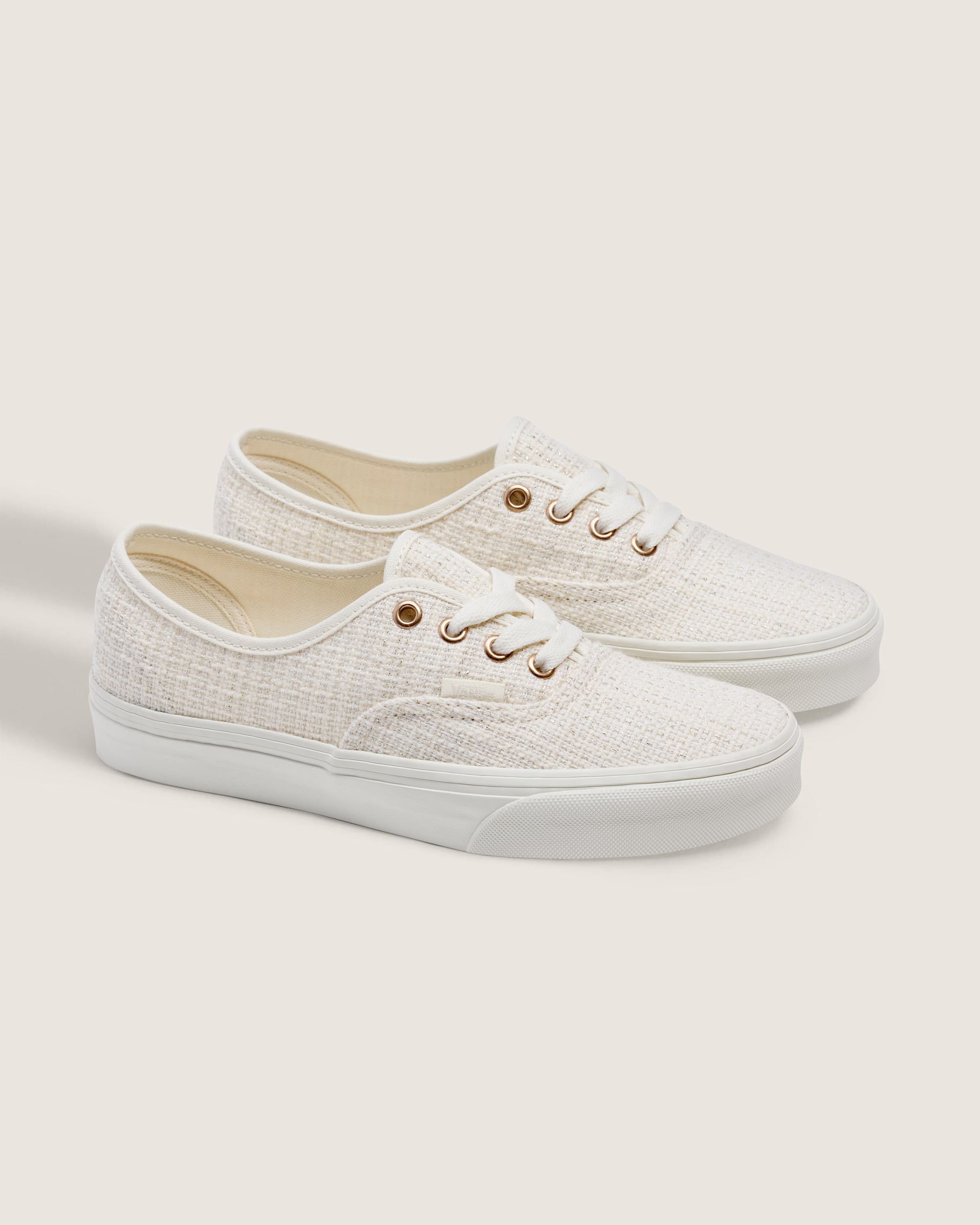 Authentic Shoe VANS Marshmallow White  Metallic Beige ALT1