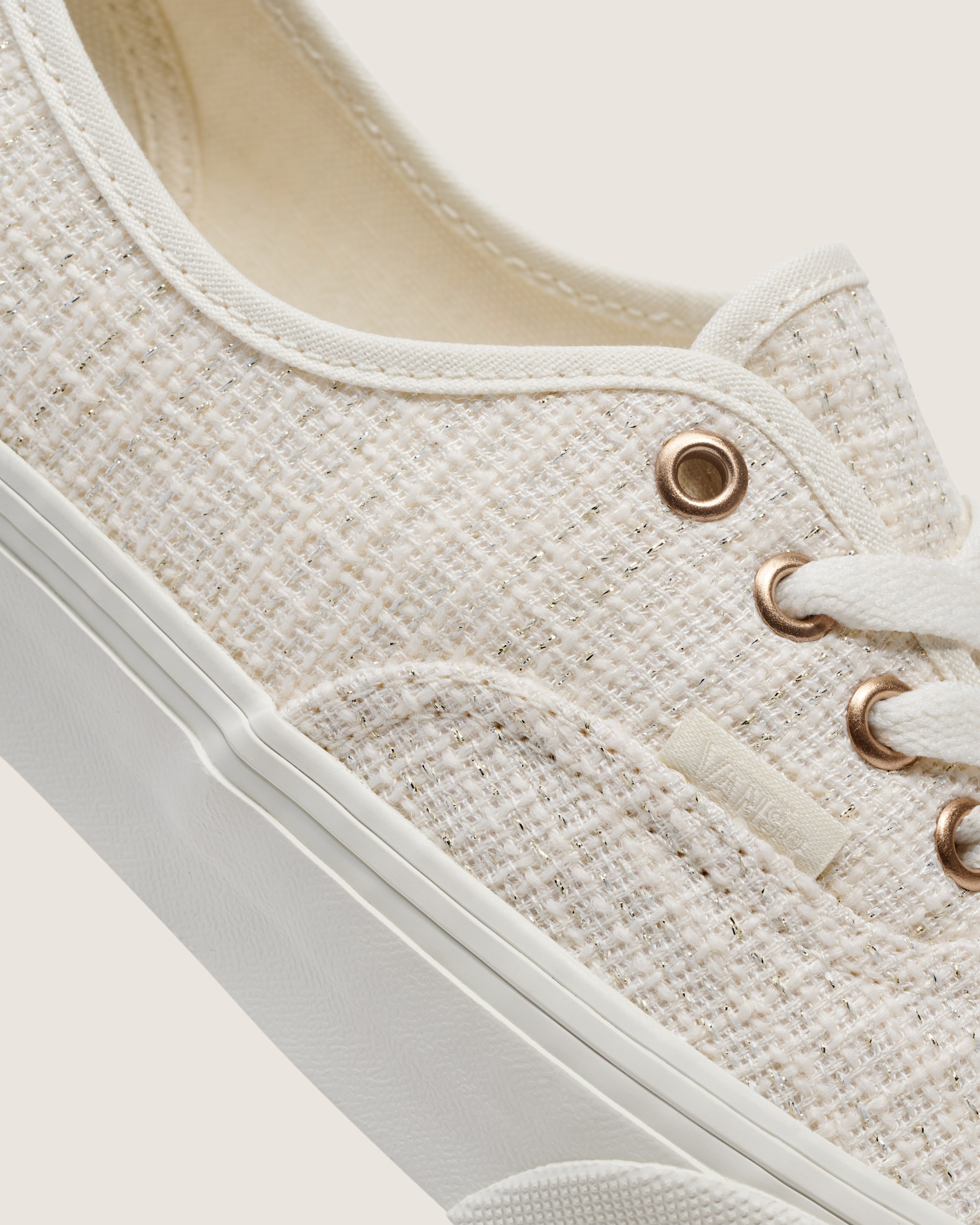 Authentic Shoe VANS Marshmallow White  Metallic Beige ALT4