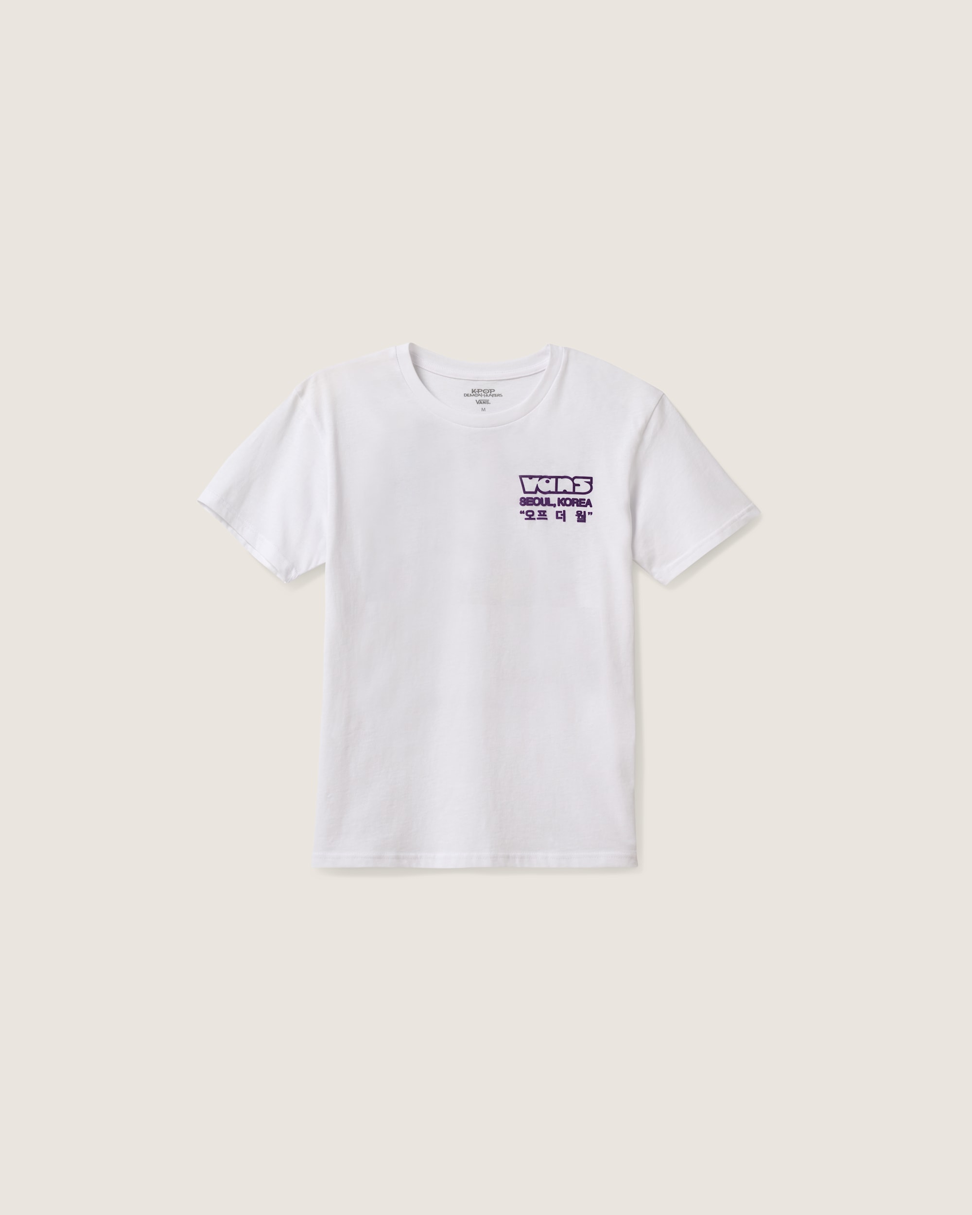 KPop Demon Hunters x Vans Little Kids Saja Friends TShirt VANS White ALT1