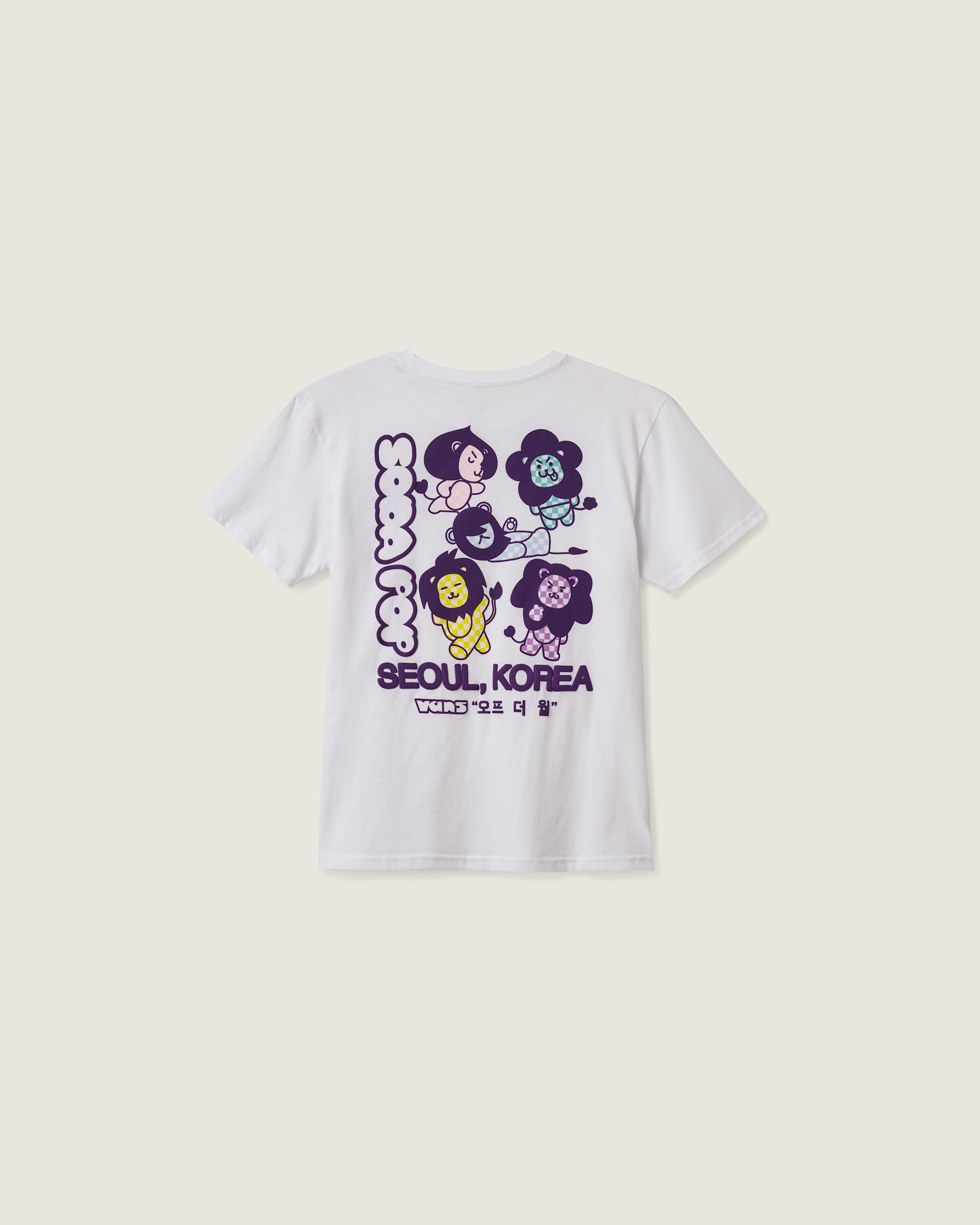 KPop Demon Hunters x Vans Little Kids Saja Friends TShirt VANS White HERO