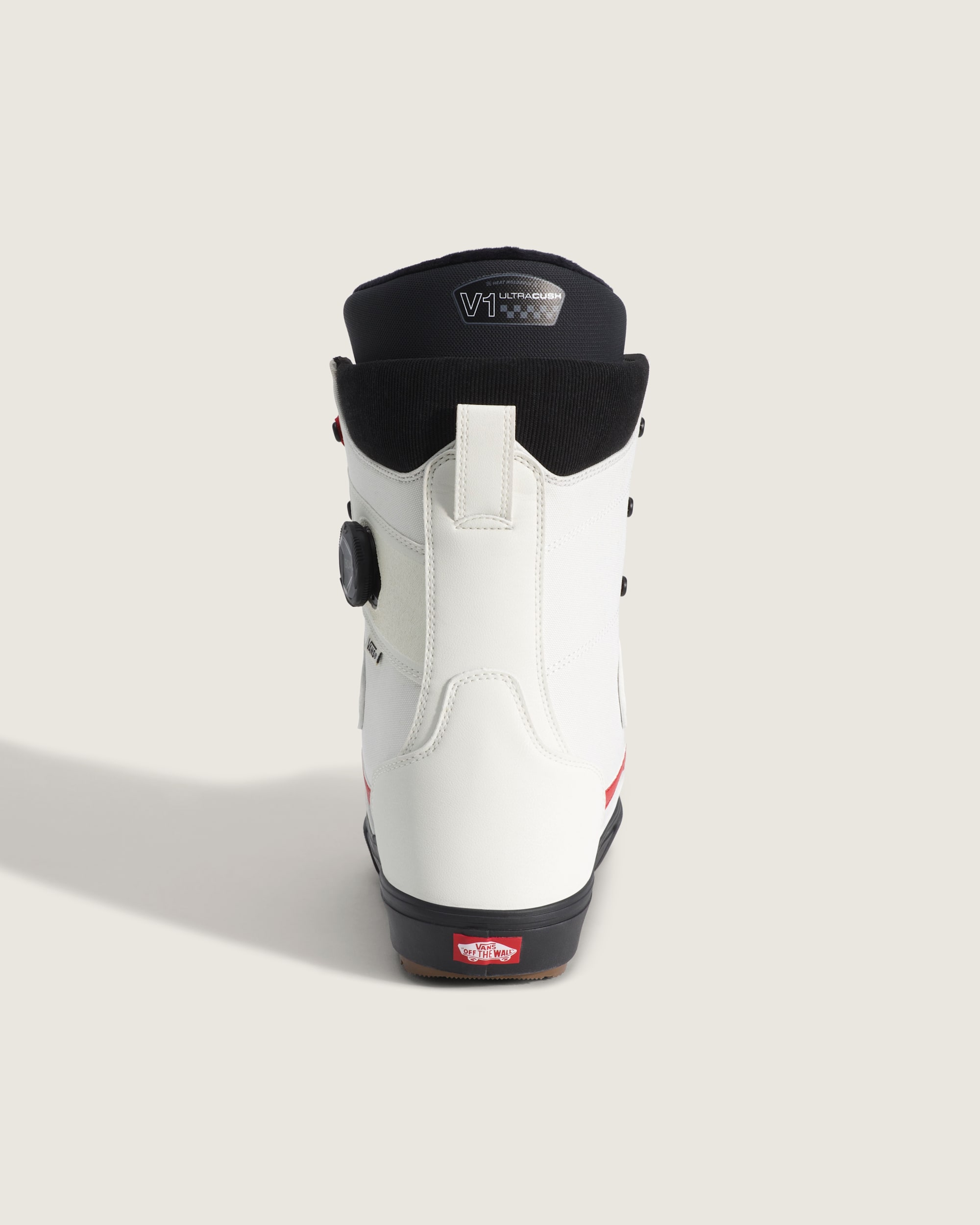 Invado OG Snowboard Boot VANS Marshmallow White  Racing Red ALT4