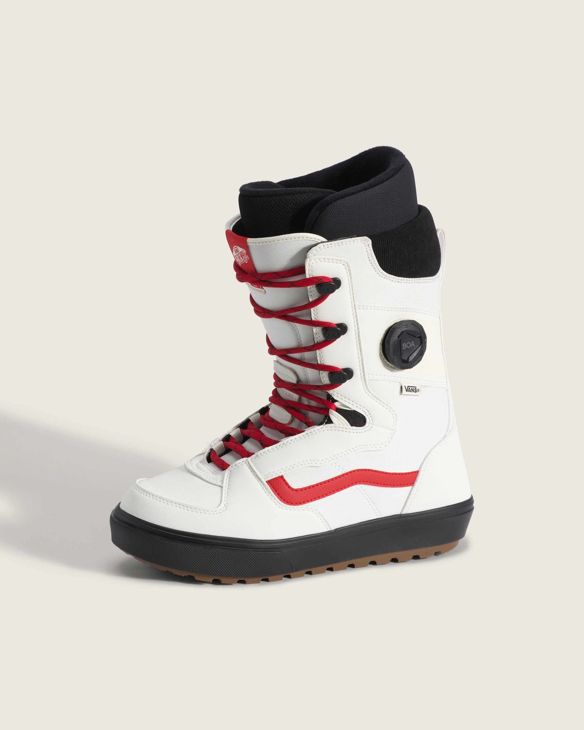 Invado OG Snowboard Boot VANS Marshmallow White  Racing Red HERO