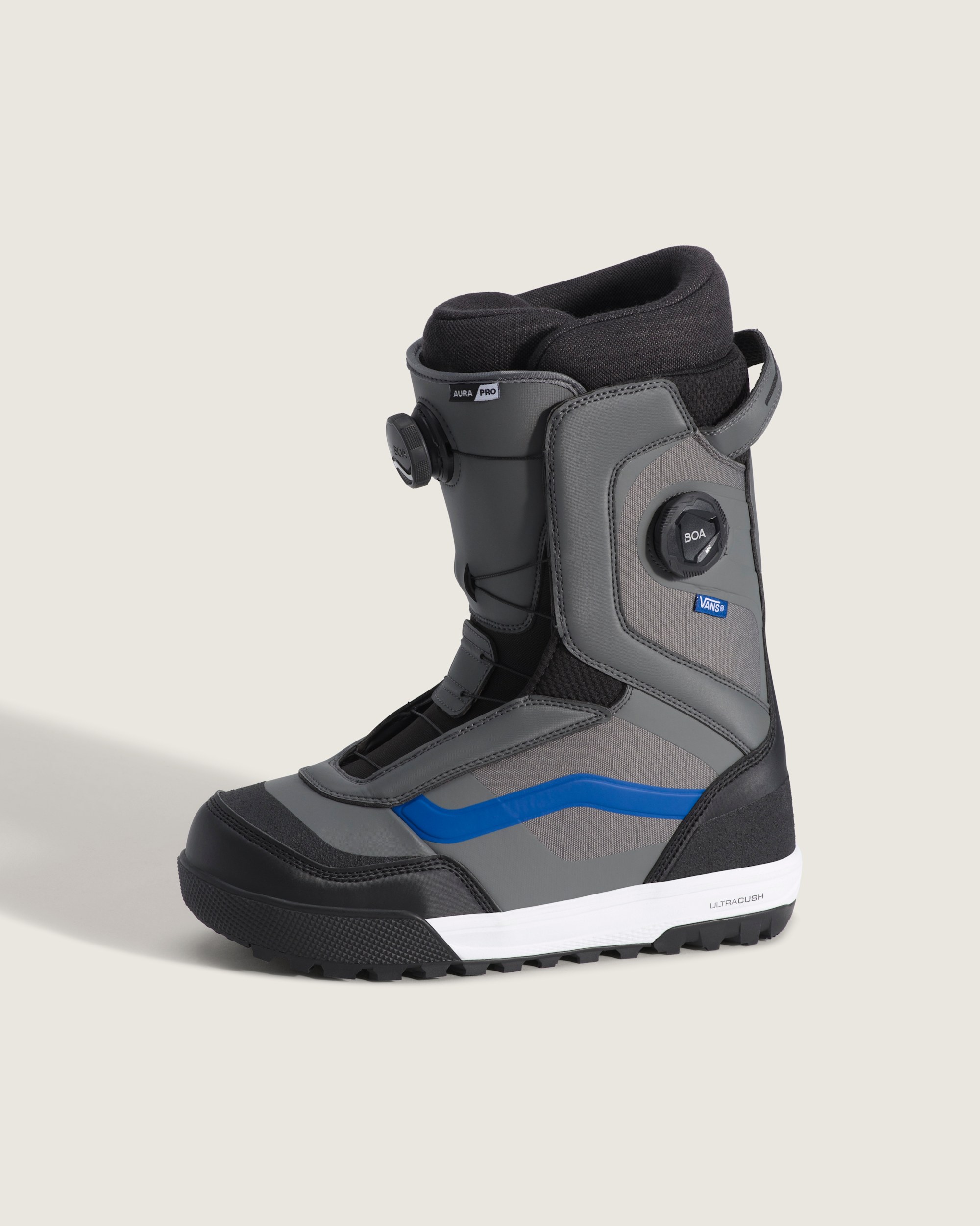 Aura Pro 20 Snowboard Boot VANS Pewter Gray  Black HERO