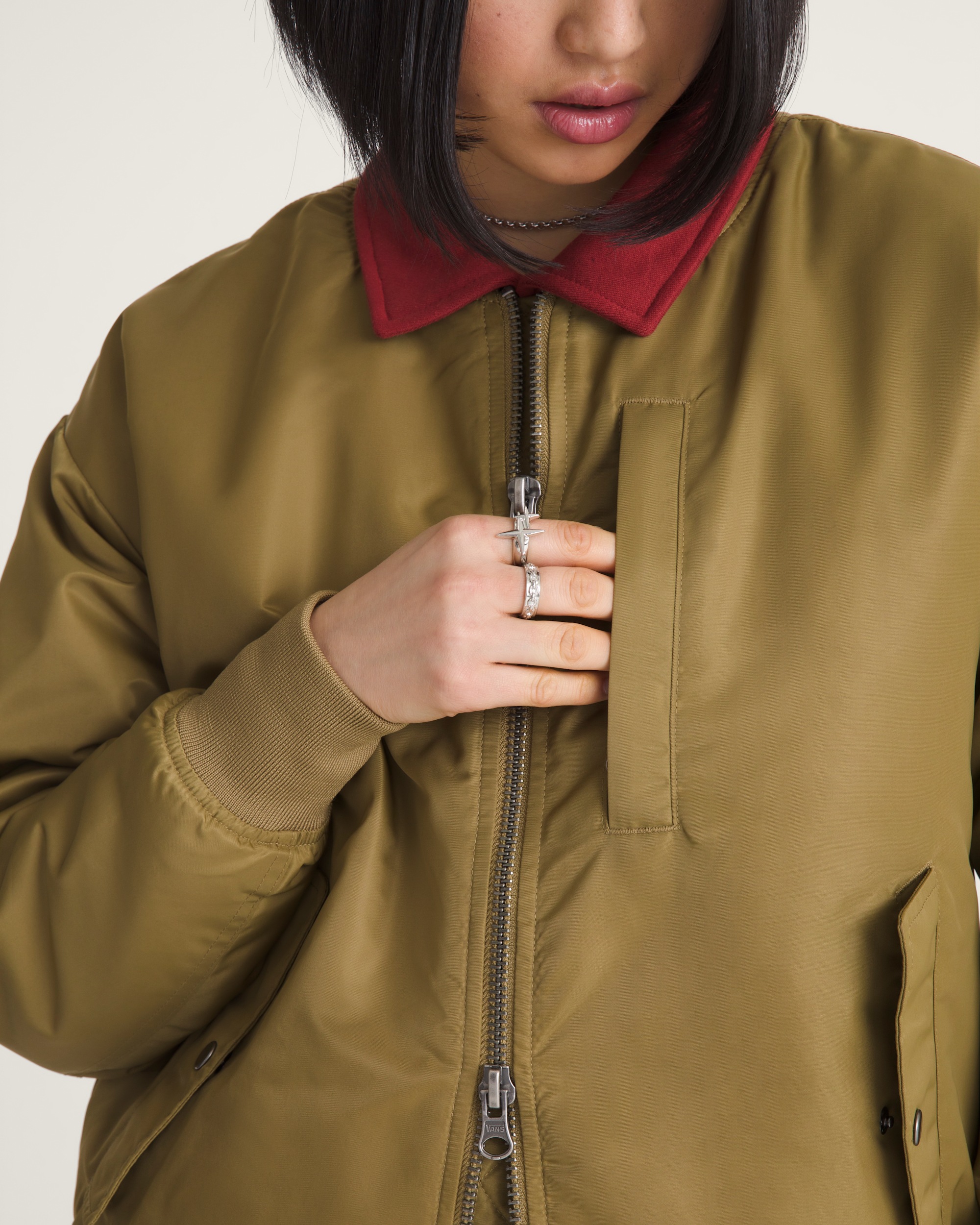 Bomber Jacket VANS Olive Brown ALT5