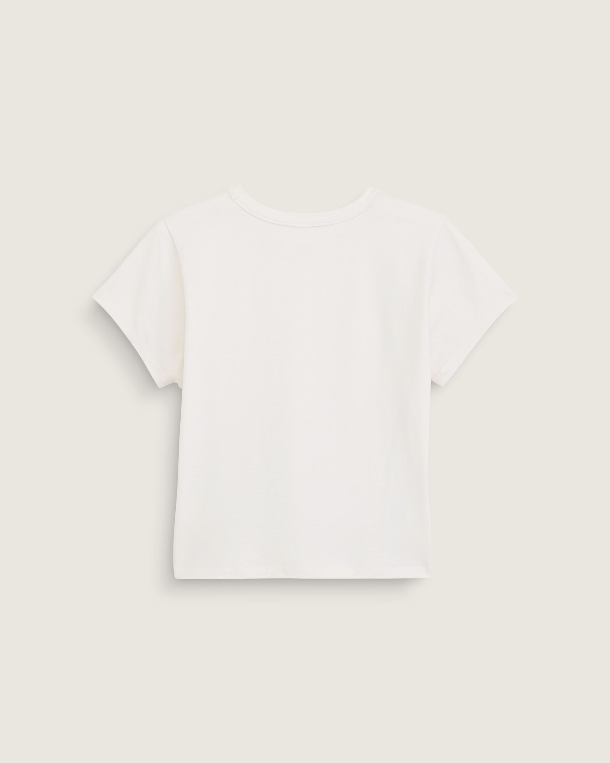 Embroidered Knit Shirt VANS Marshmallow White ALT4