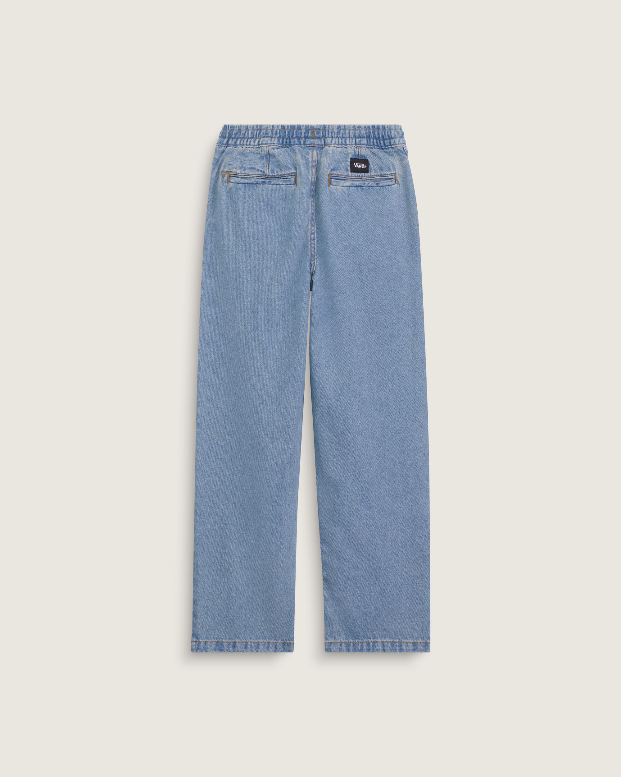 Kids Denim Range Elastic Waist Pants VANS Stonewash Blue ALT1