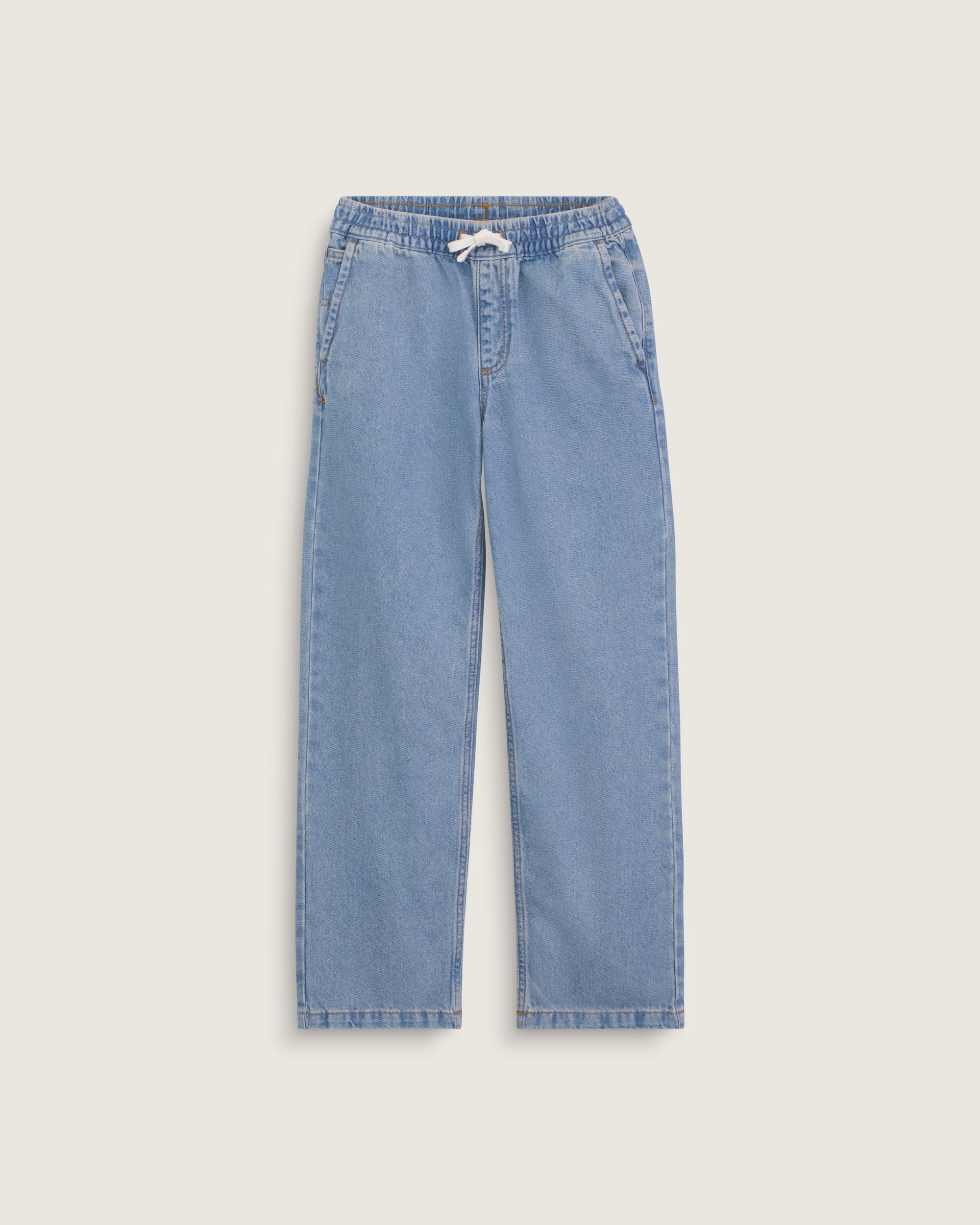 Kids Denim Range Elastic Waist Pants VANS Stonewash Blue HERO