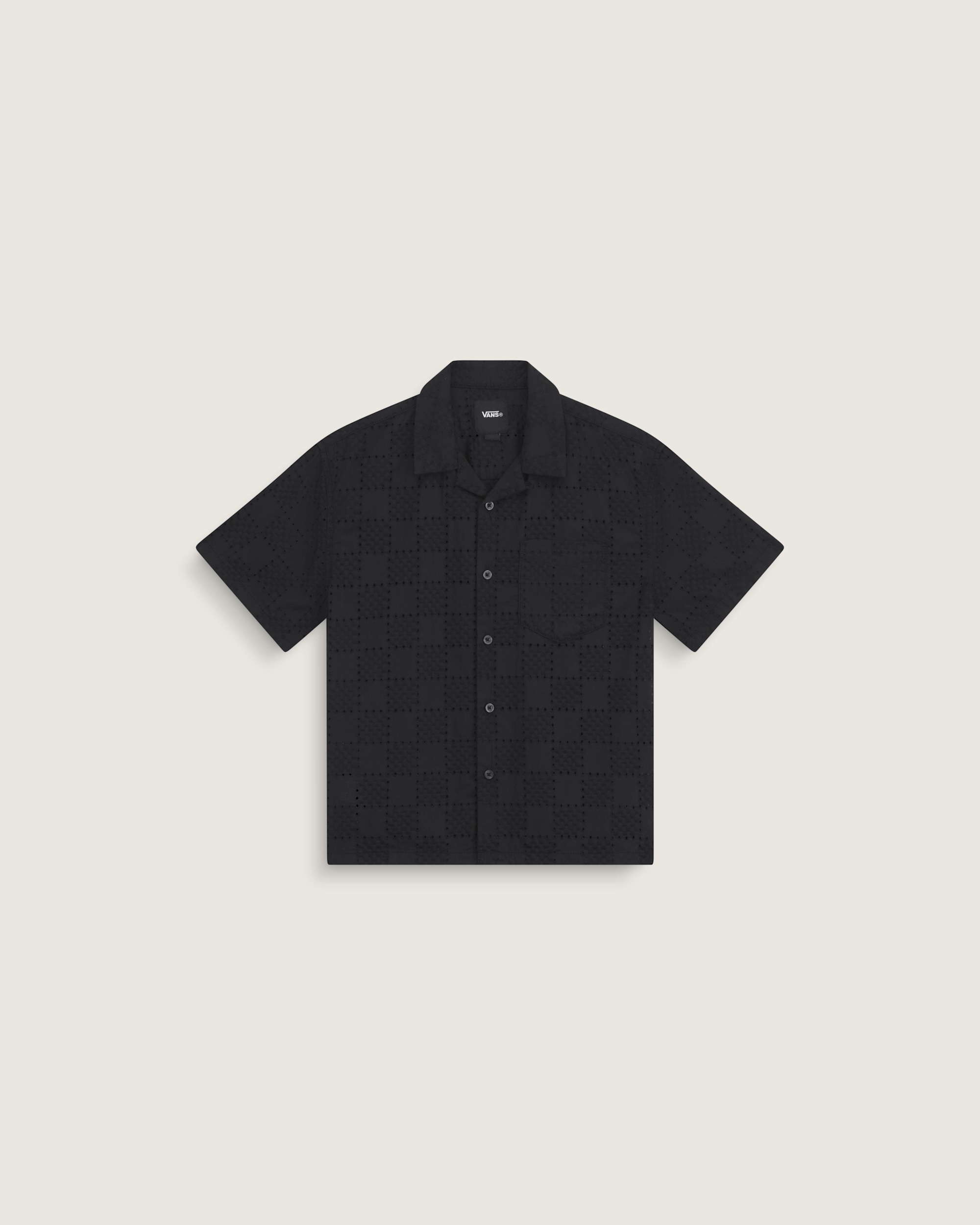 Kids Wayside Eyelit Shirt VANS Black HERO