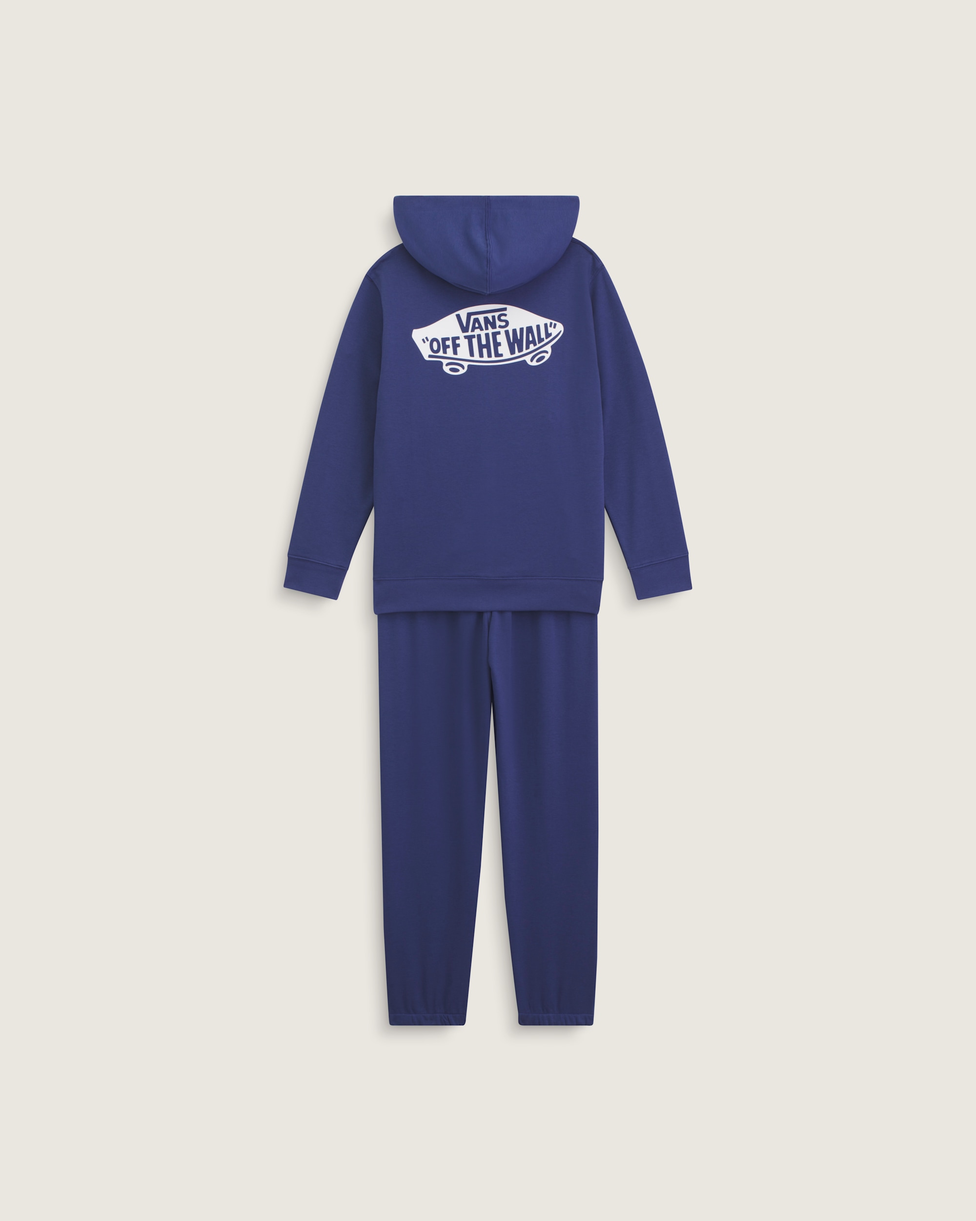 Kids Double Standard Zip Hoodie VANS True Navy Blue ALT1