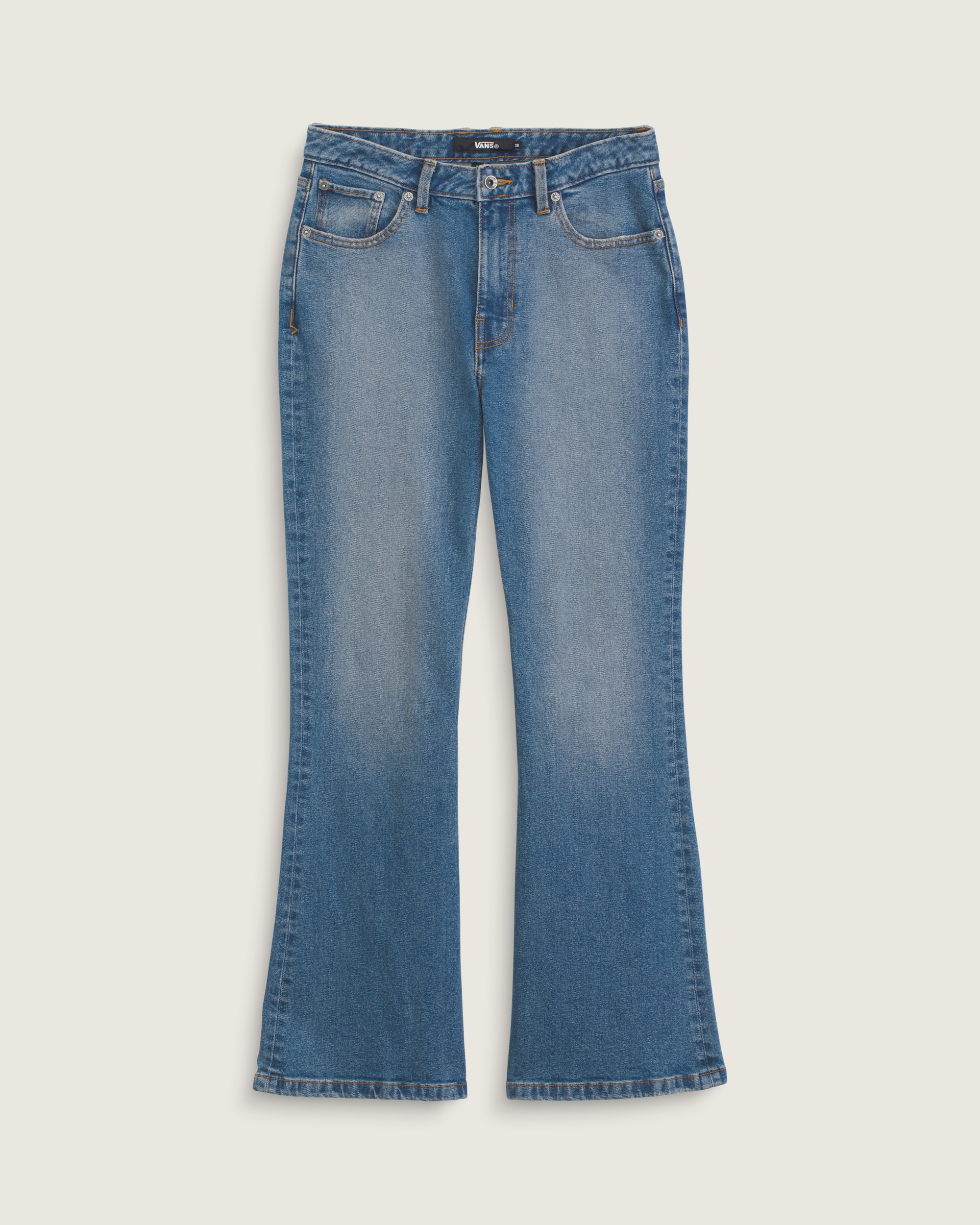 Check5 Mid Rise Boot Cut Pants VANS Vintage Indigo HERO
