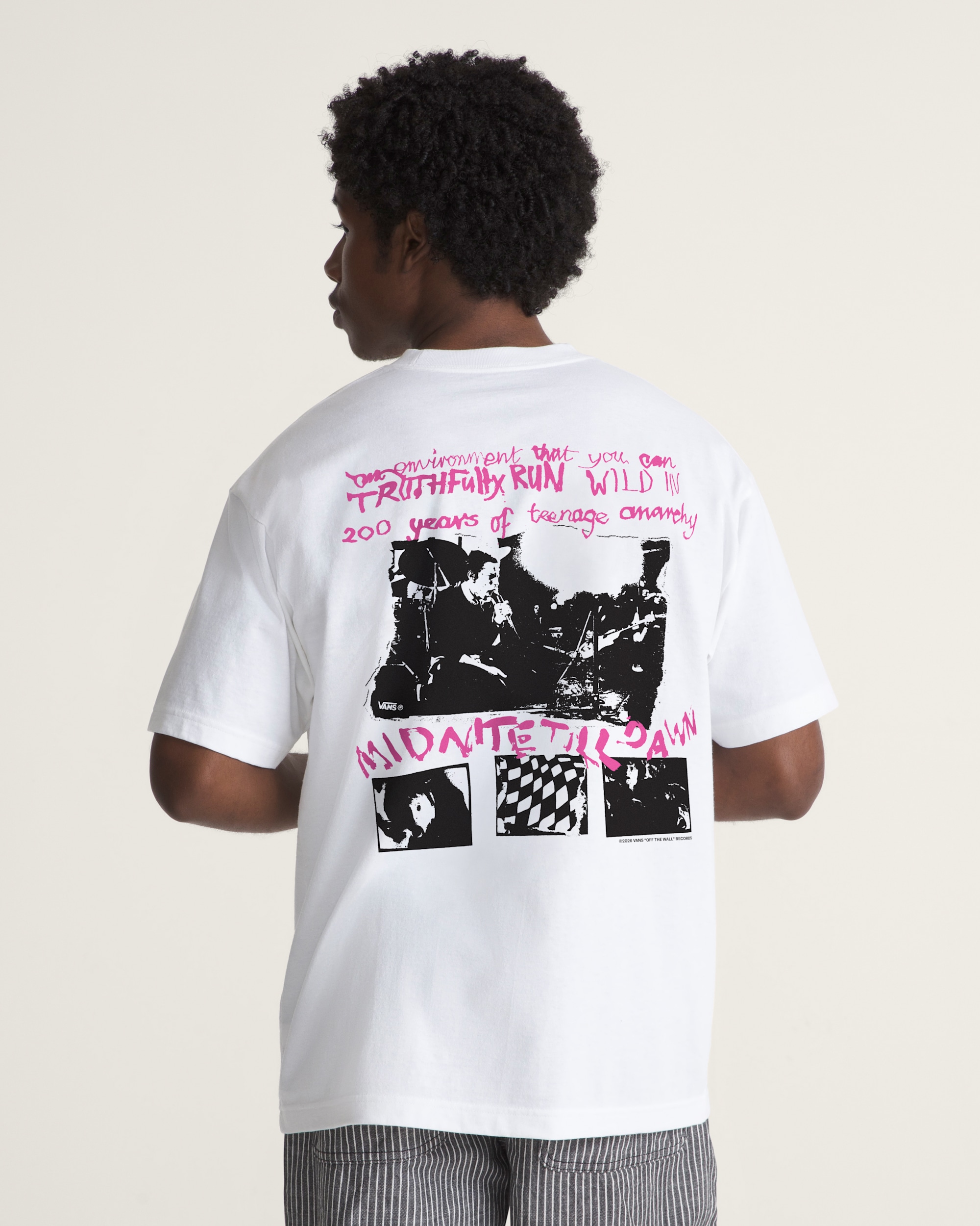 Sex Pistols Run Wild on the Green TShirt VANS White ALT3