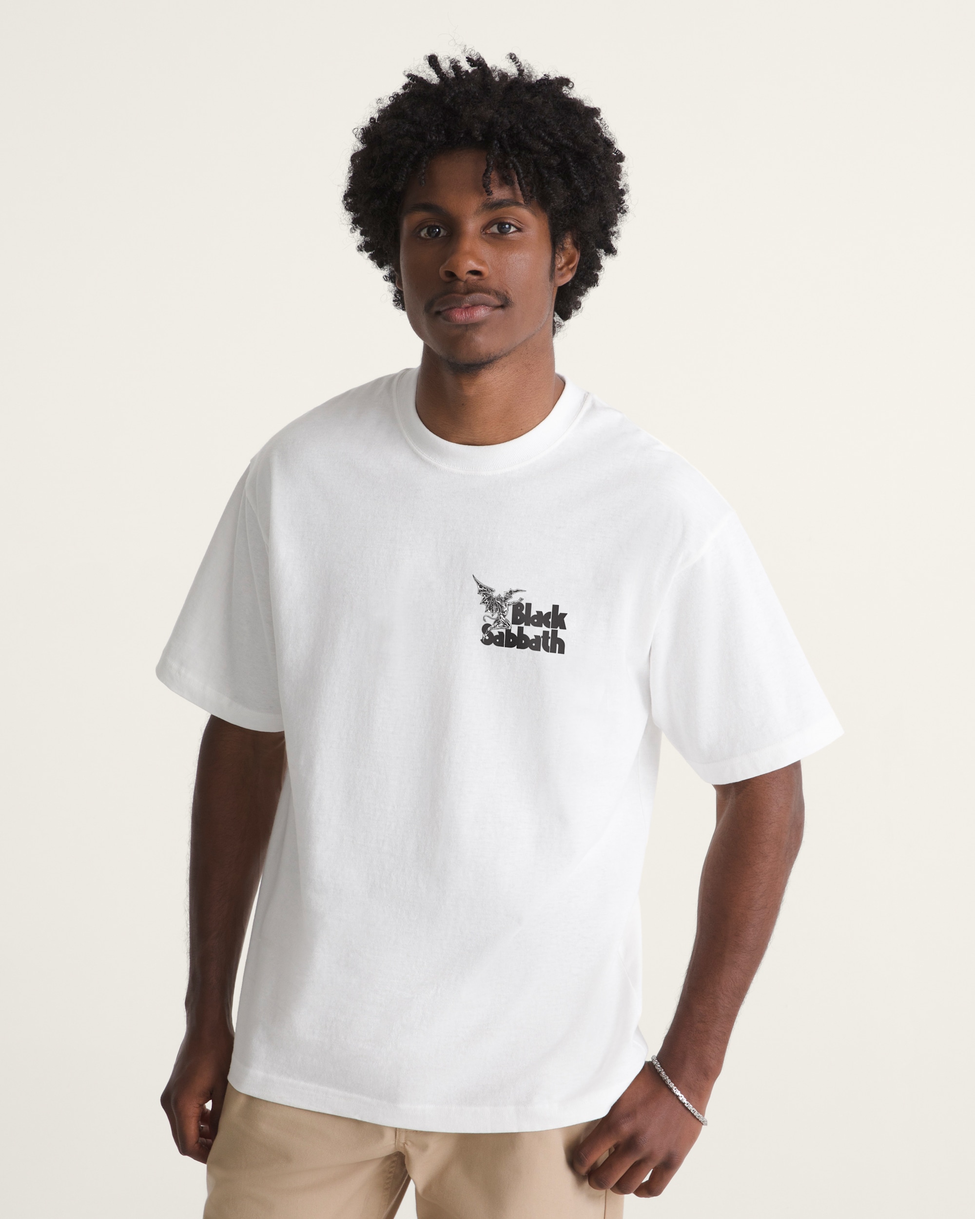 Black Sabbath TShirt VANS White ALT2