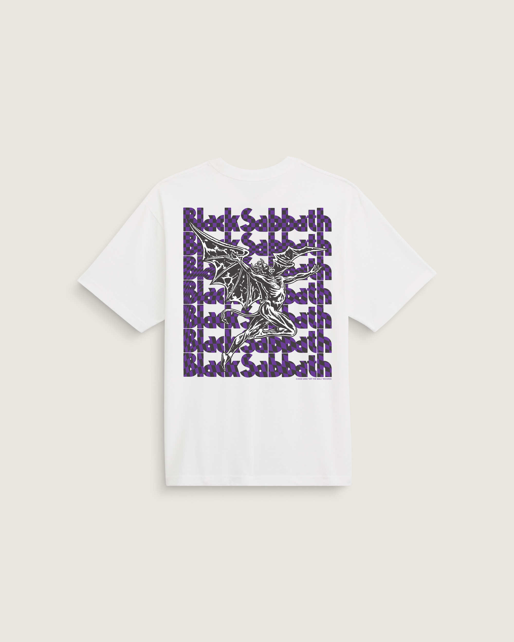Black Sabbath TShirt VANS White HERO