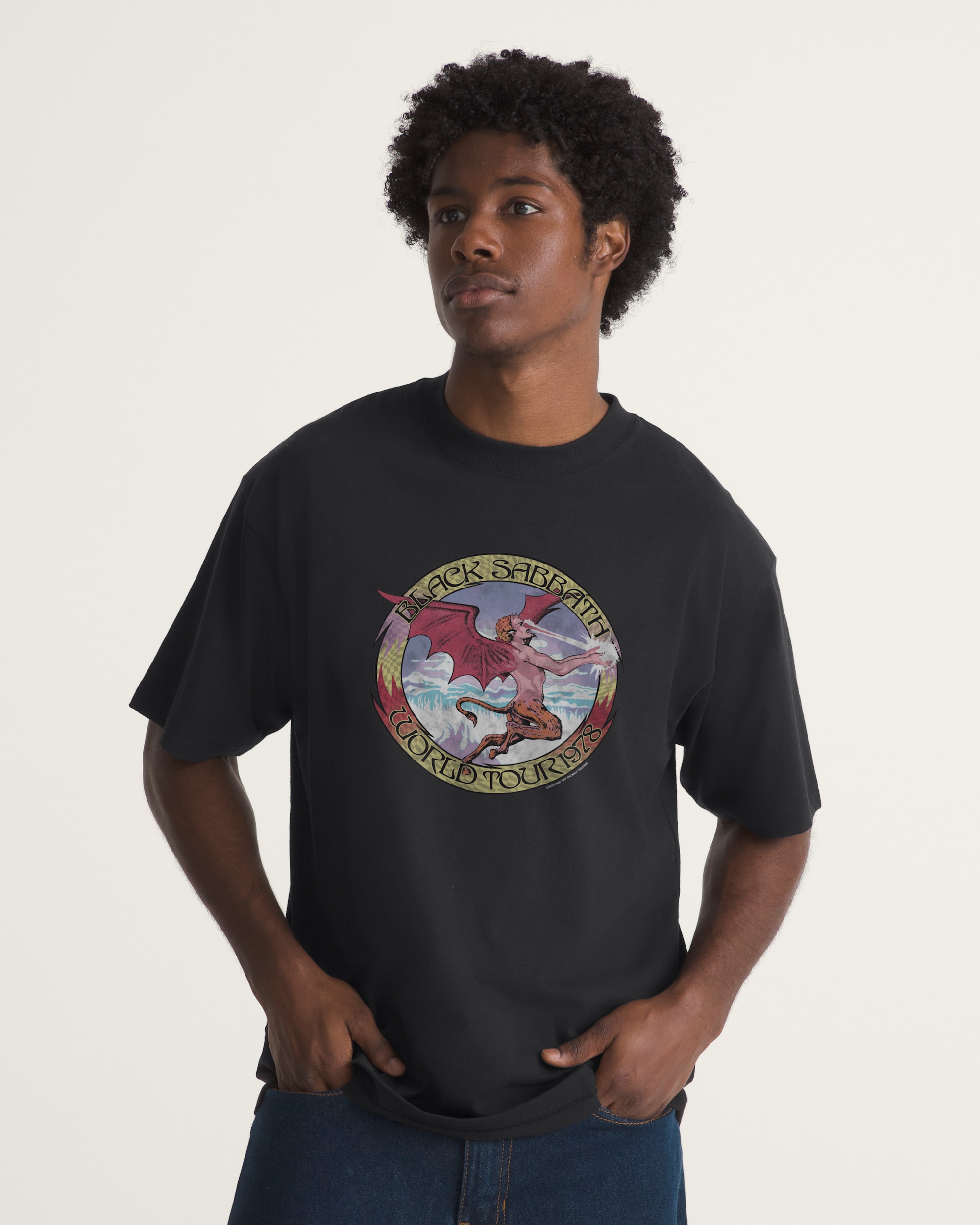 Black Sabbath Obi TShirt VANS Black ALT2