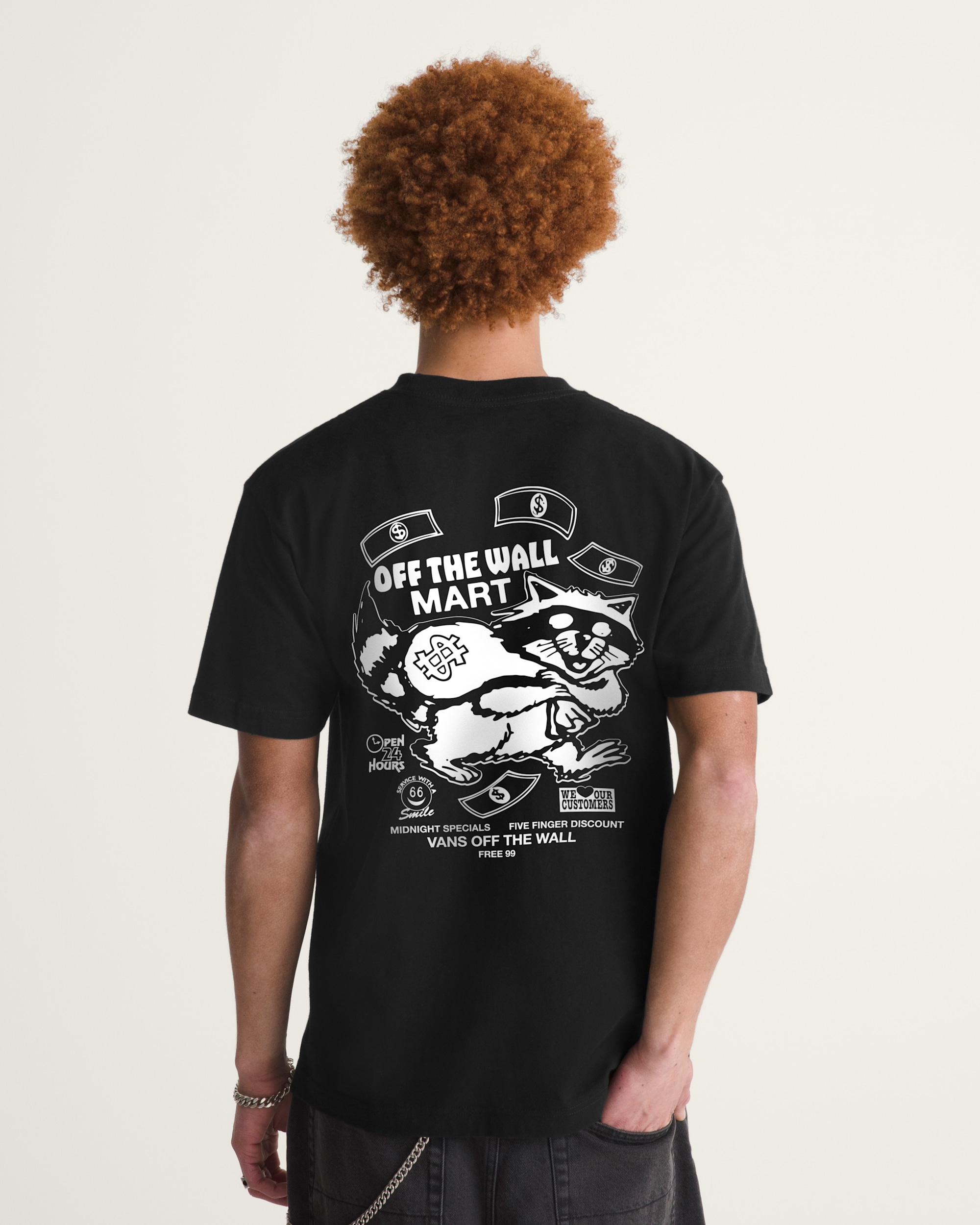 Off The Wall Mart TShirt VANS Black ALT3