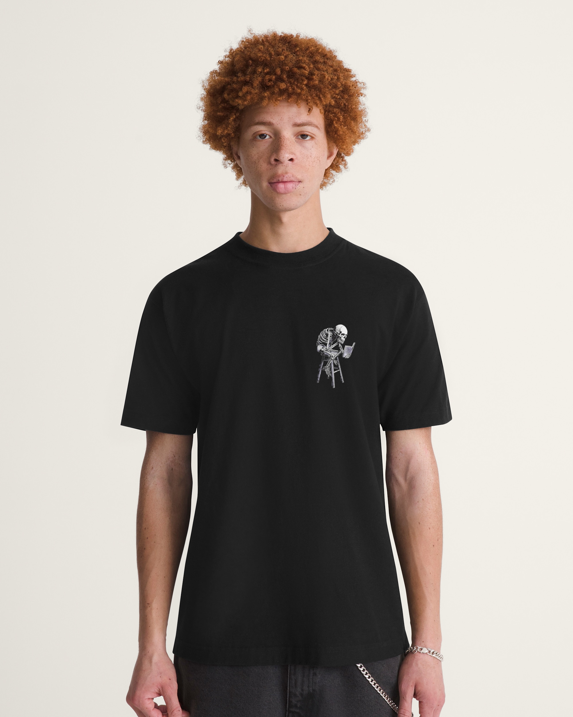 Vans Reading Club TShirt VANS Black ALT2