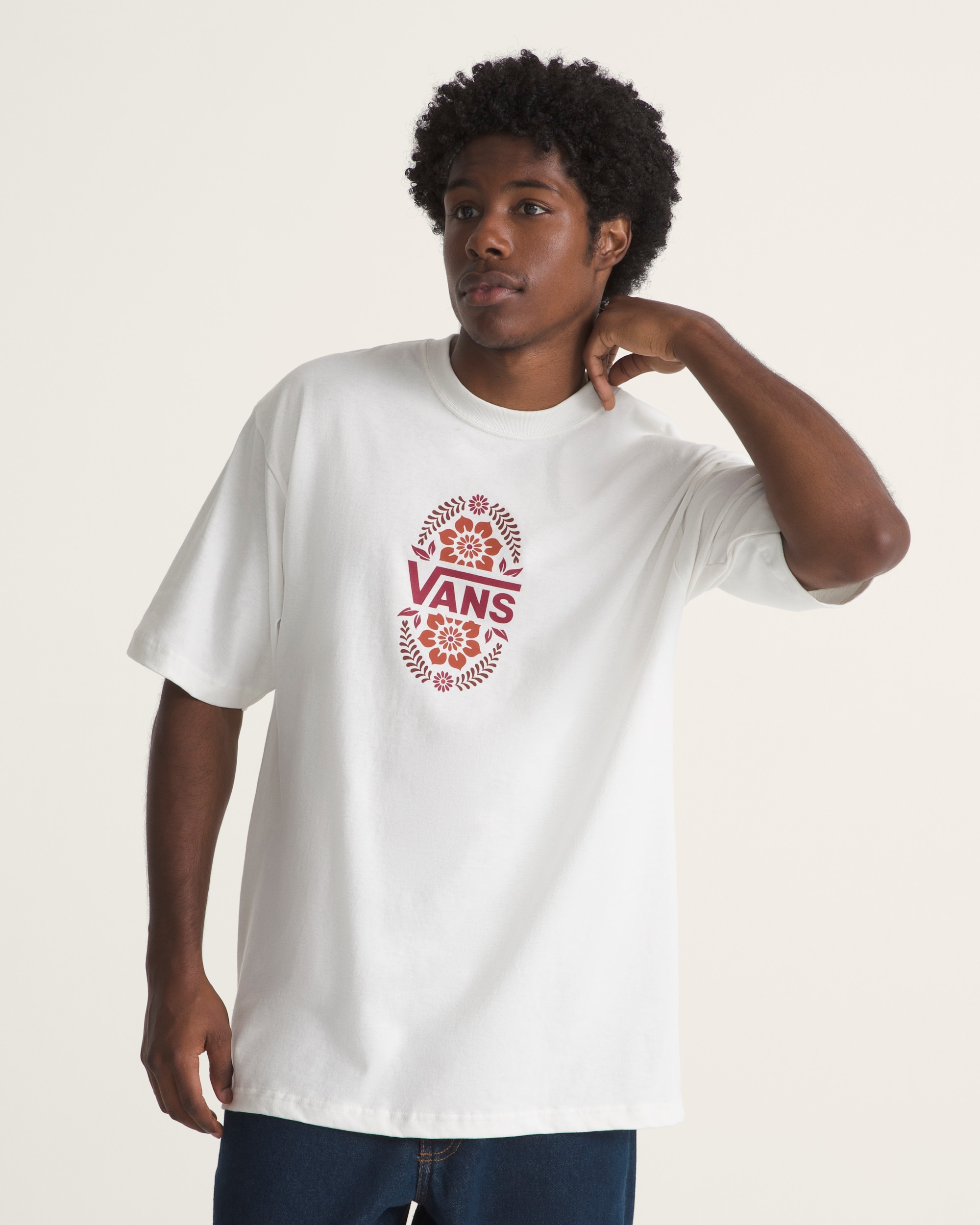 Papel Picado TShirt VANS Marshmallow White HERO