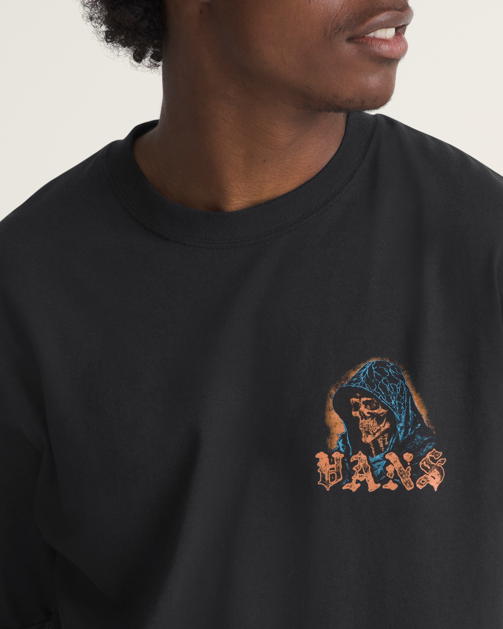 Webbed Reaper TShirt VANS GlowintheDark  Black ALT3